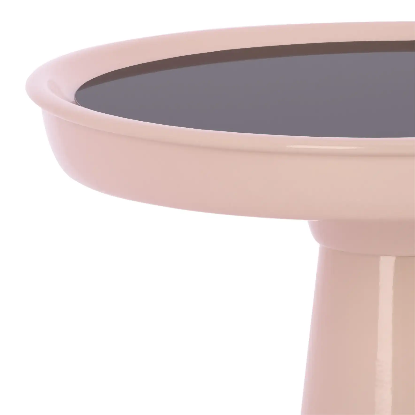 Hikuma Accent Table in Black / Taupe in a styled room