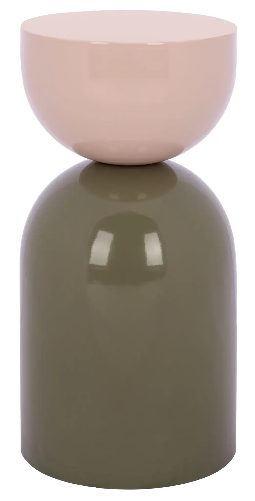 Rafu Accent Table in Beige / Green