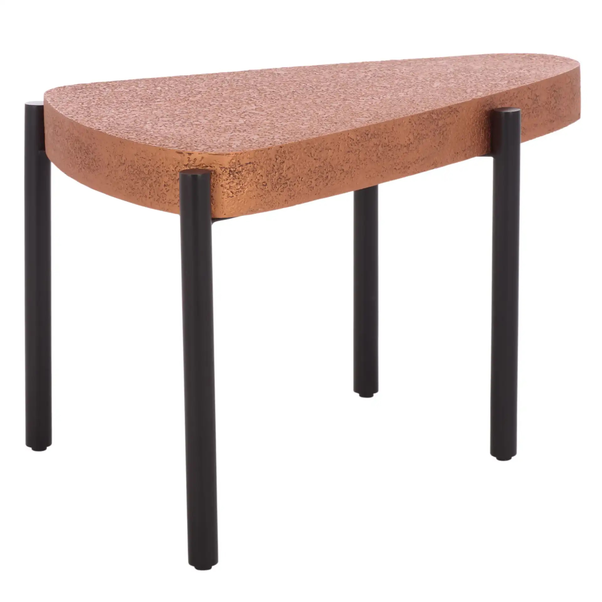 Sado Accent Table in Brown / Black, detail view
