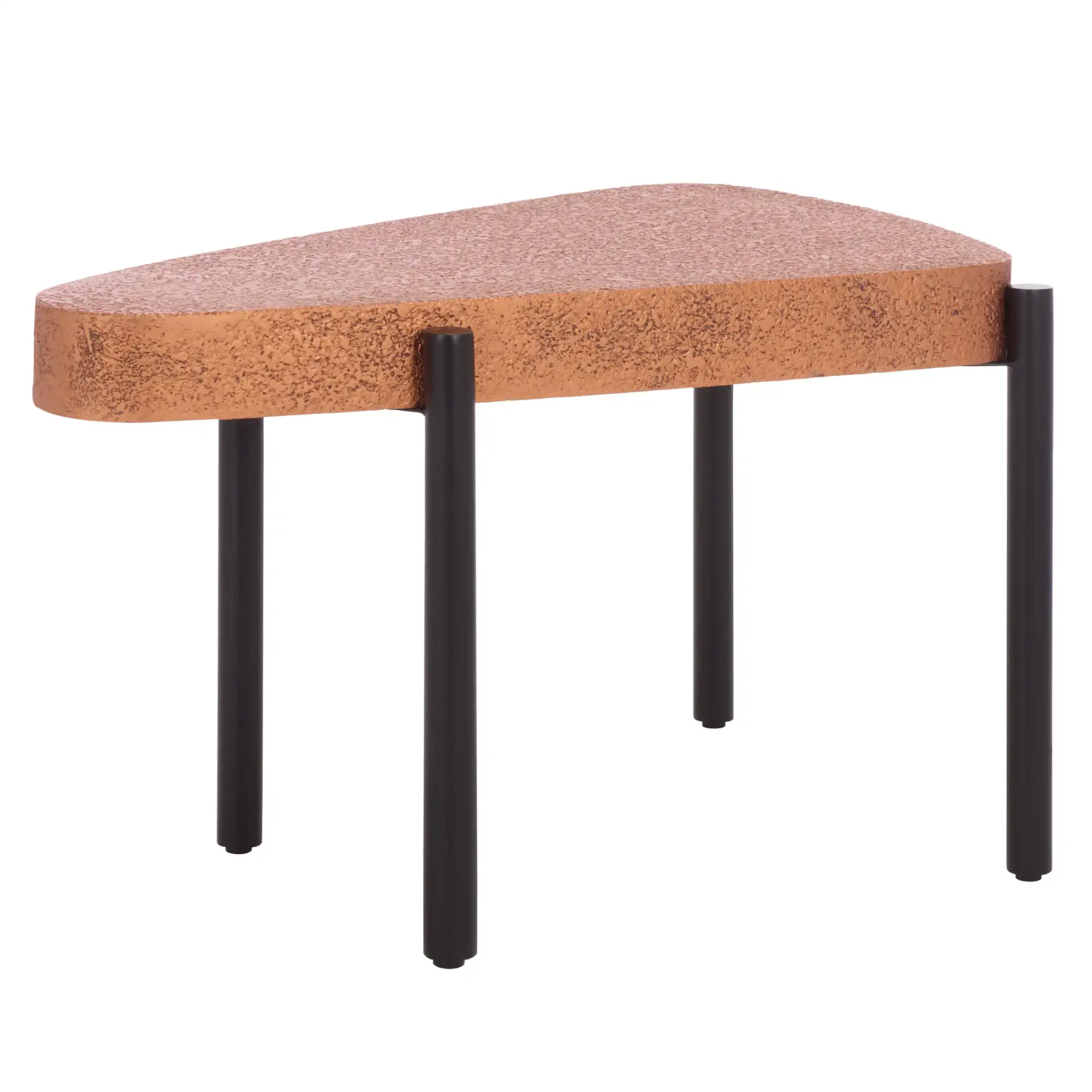 Sado Accent Table in Brown / Black, detail view