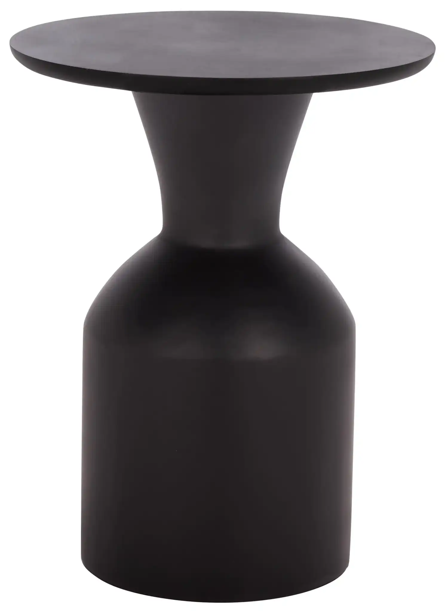 Tazon Round Accent Table in Black