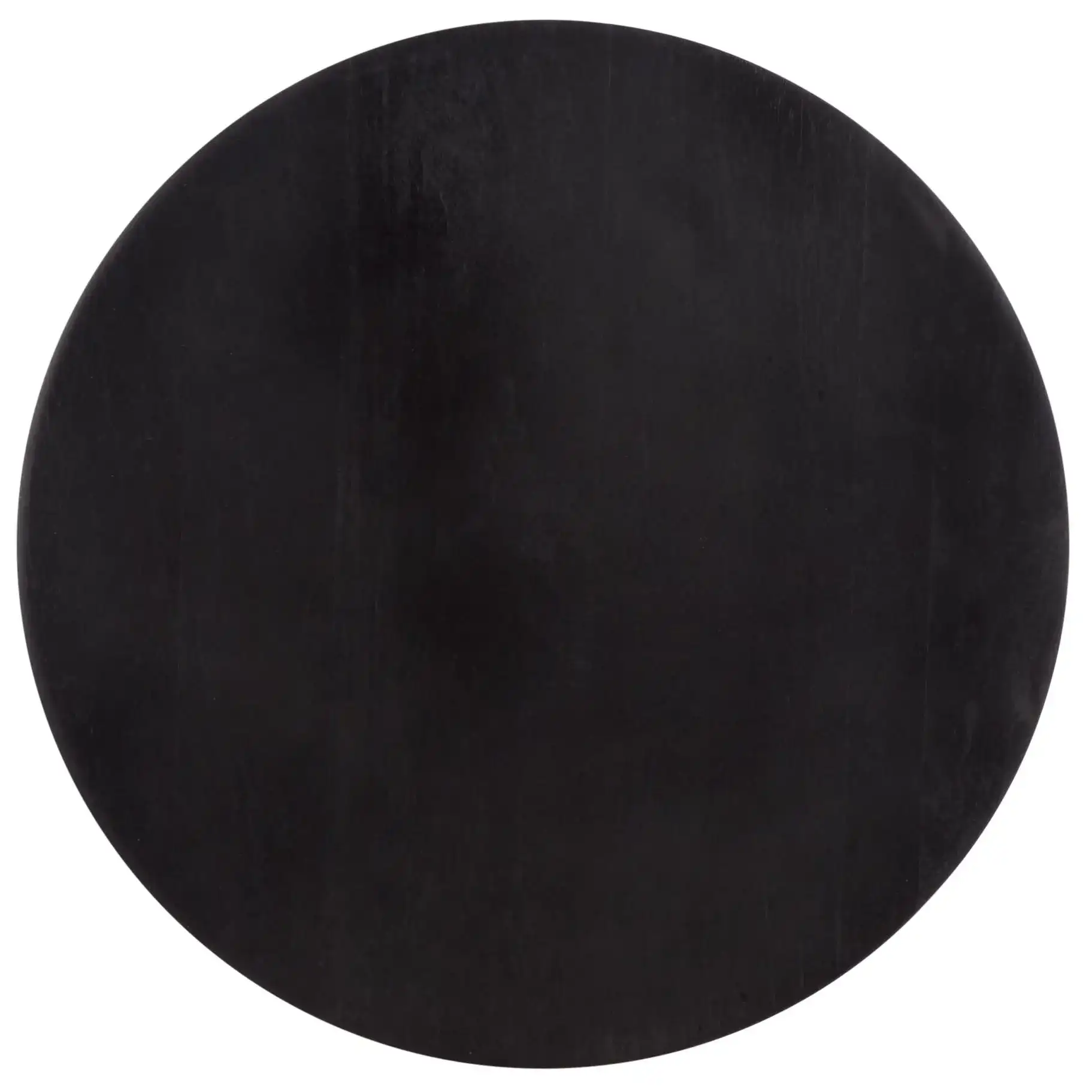 Tazon Round Accent Table in Black, detail view