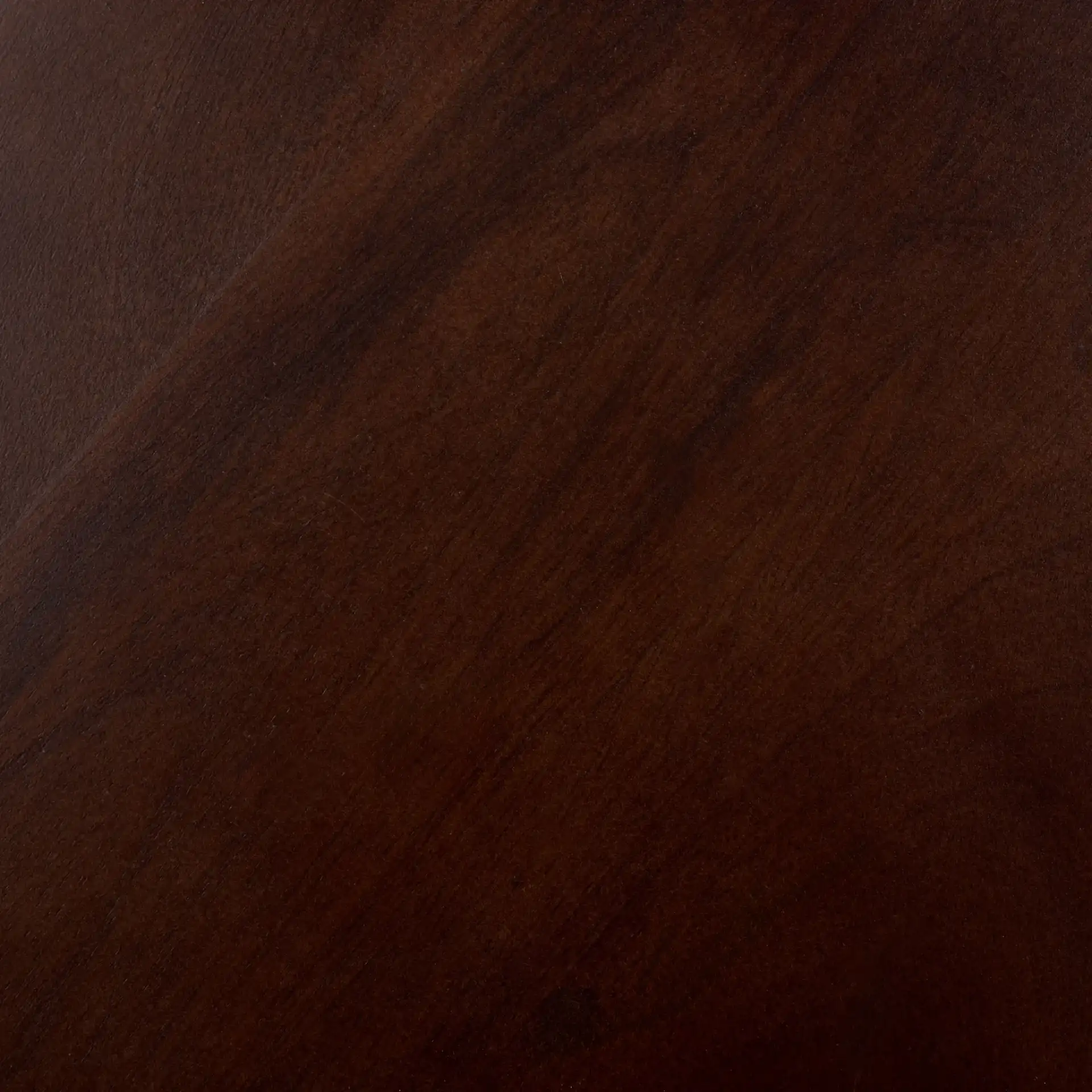 Zenon Round Accent Table in Dark Brown, detail view
