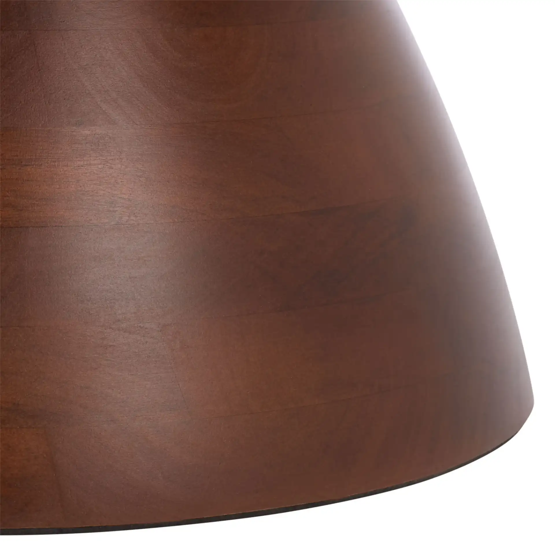 Ignacio Round Accent Table in Walnut, detail view