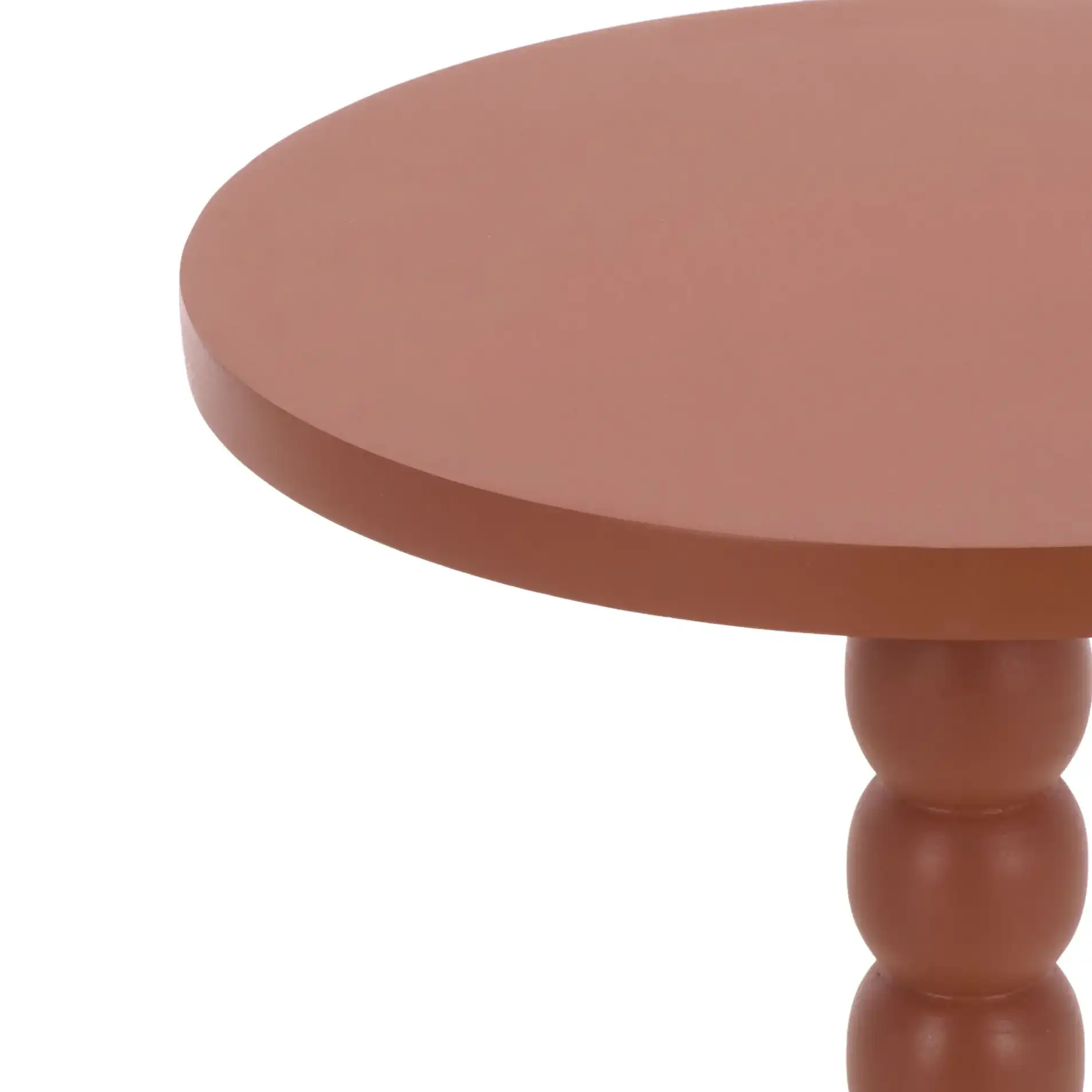 Fern Accent Table in Orange in a styled room