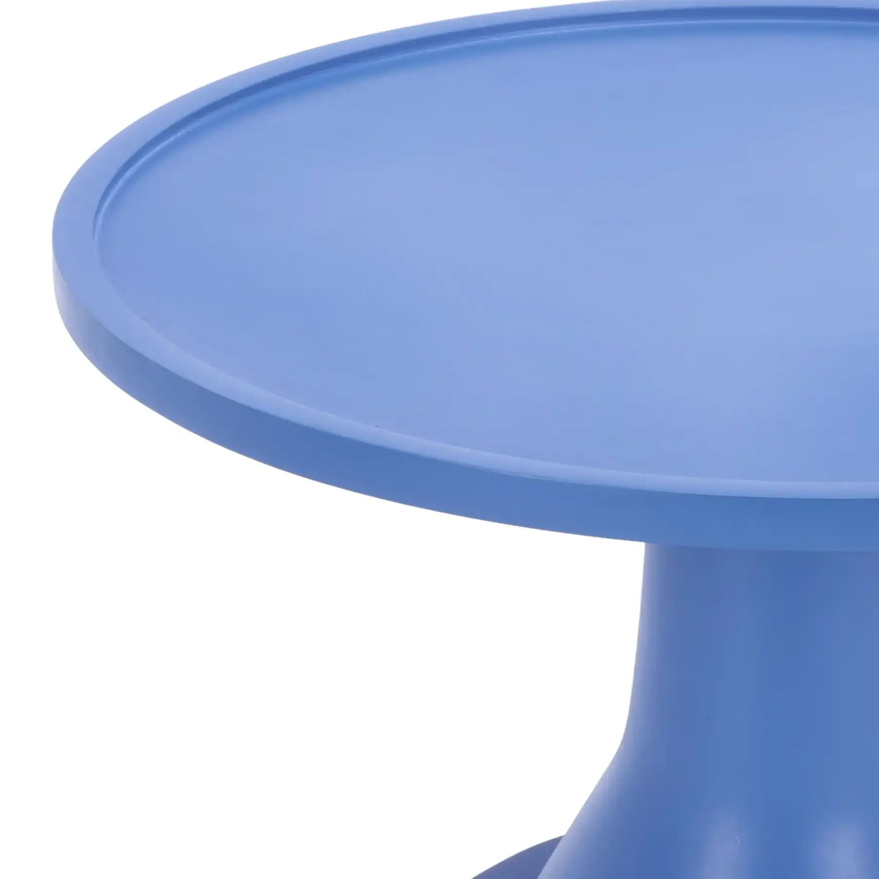 Selk Accent Table in Blue in a styled room