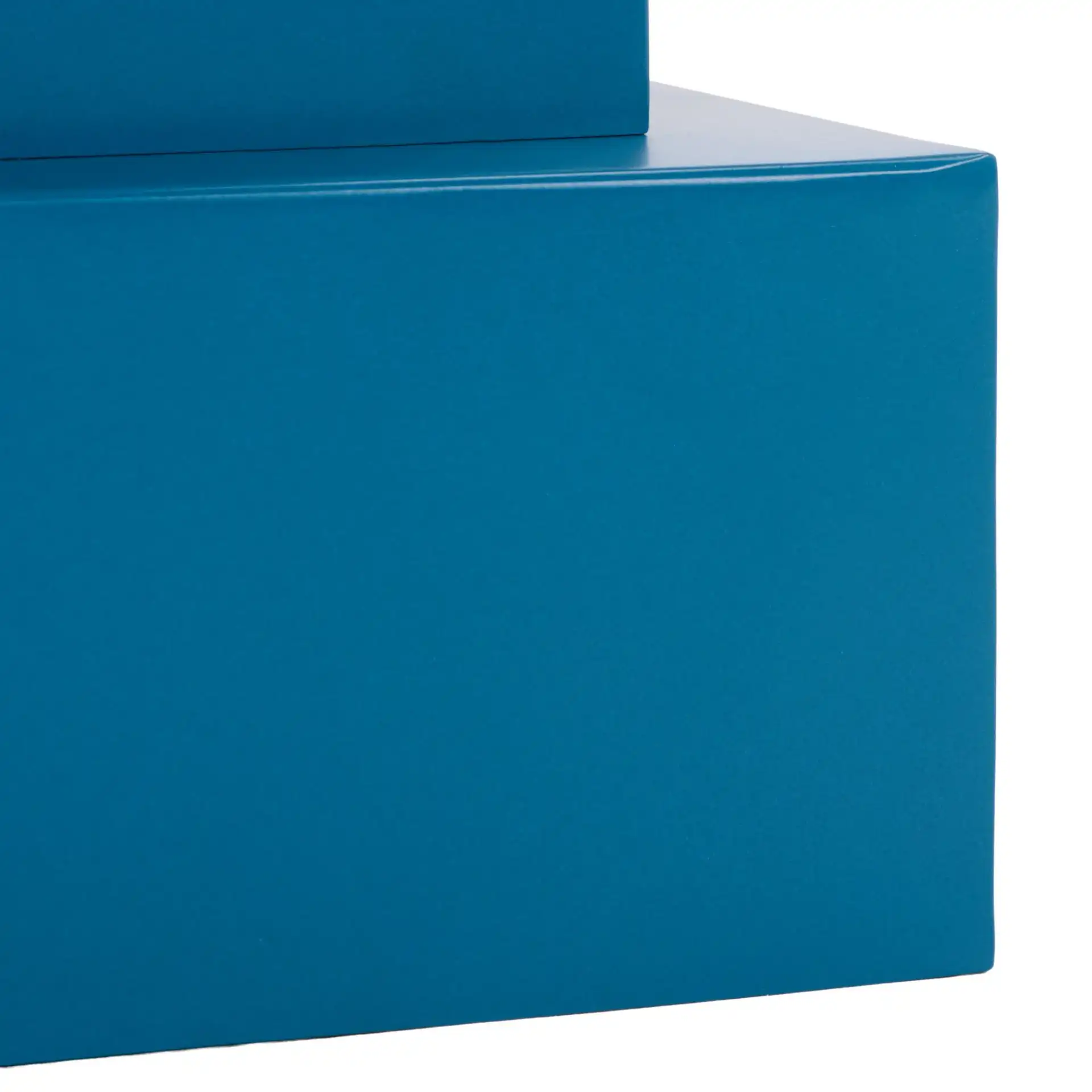 Fiori Accent Table in Teal Blue, detail view