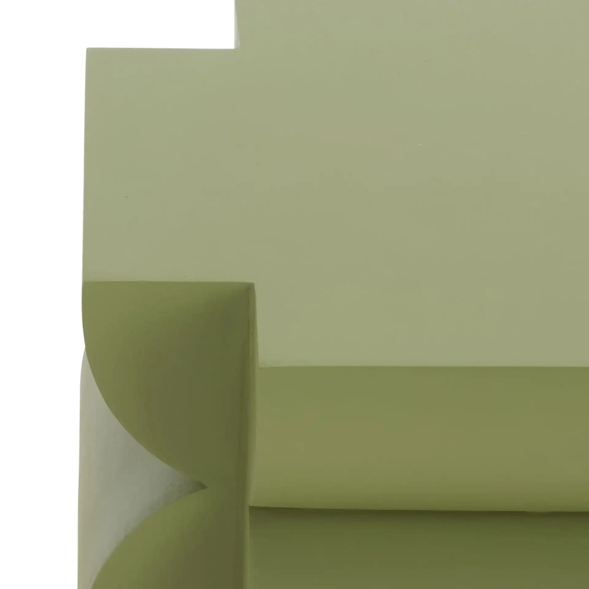 Lappell Accent Table in Olive Green in a styled room