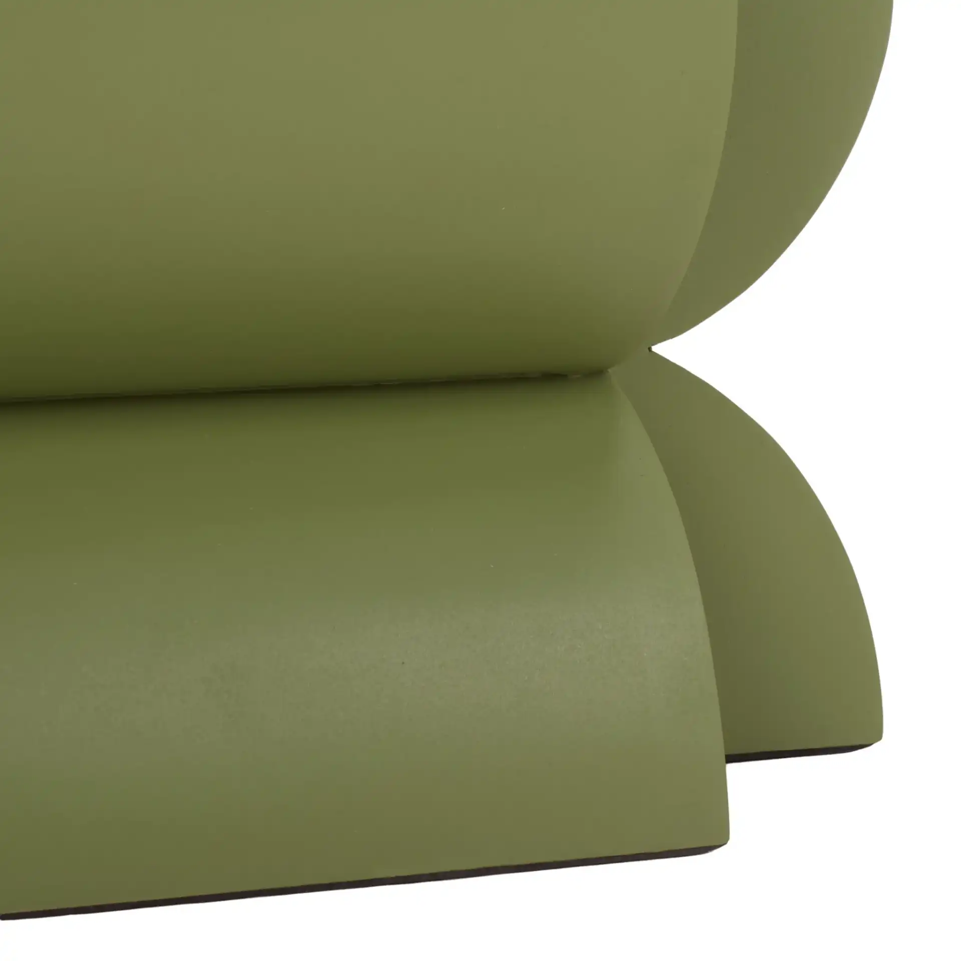Lappell Accent Table in Olive Green, detail view