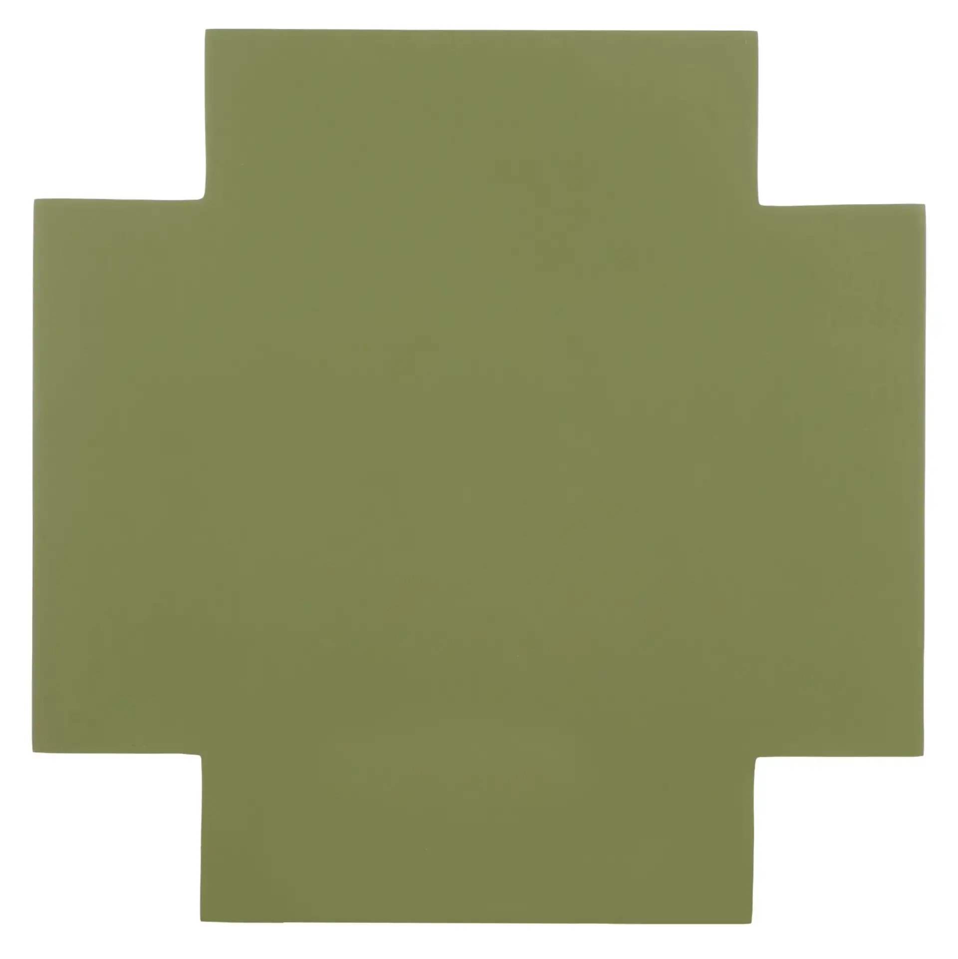 Lappell Accent Table in Olive Green, detail view