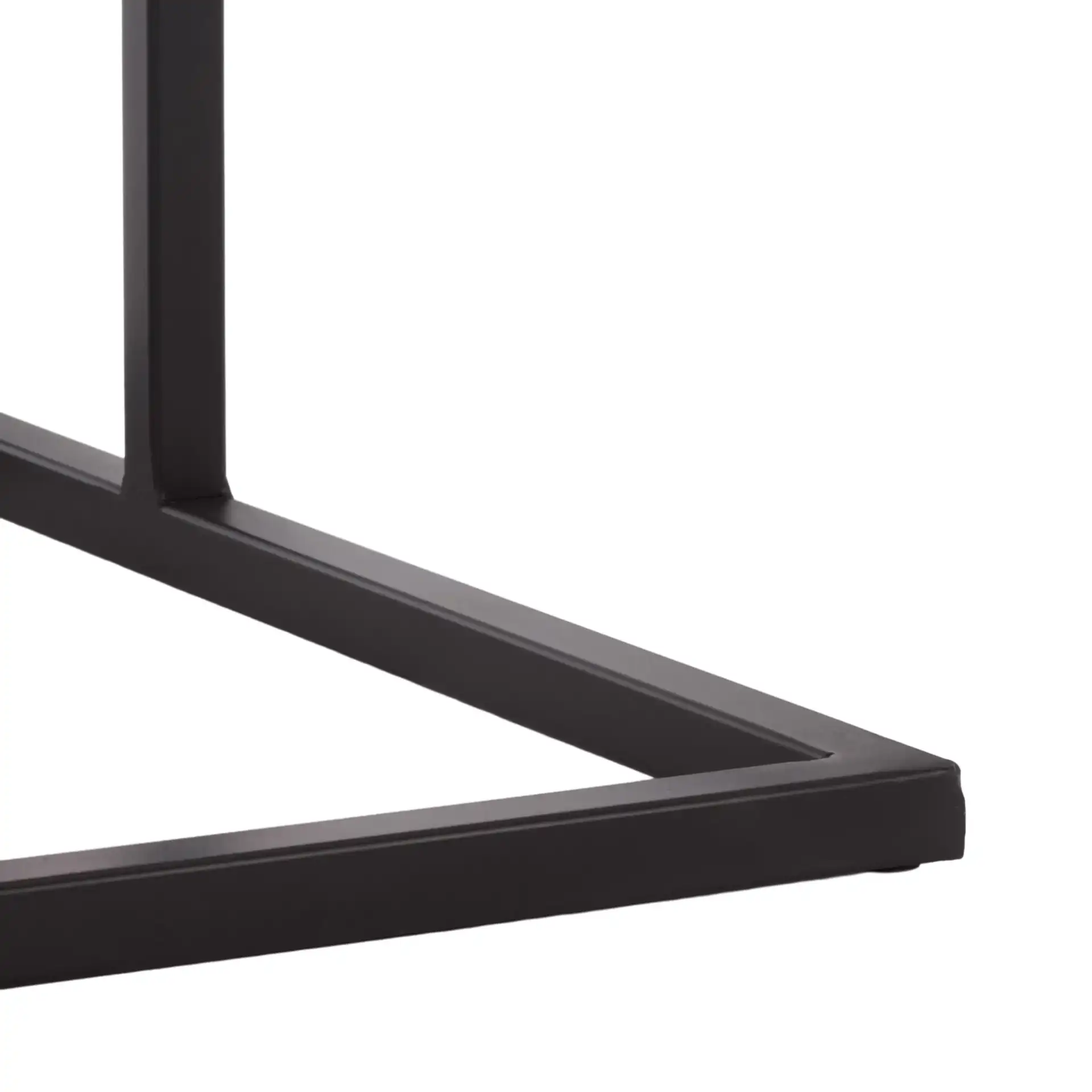 Amirah Accent Table in Natural / Black, detail view