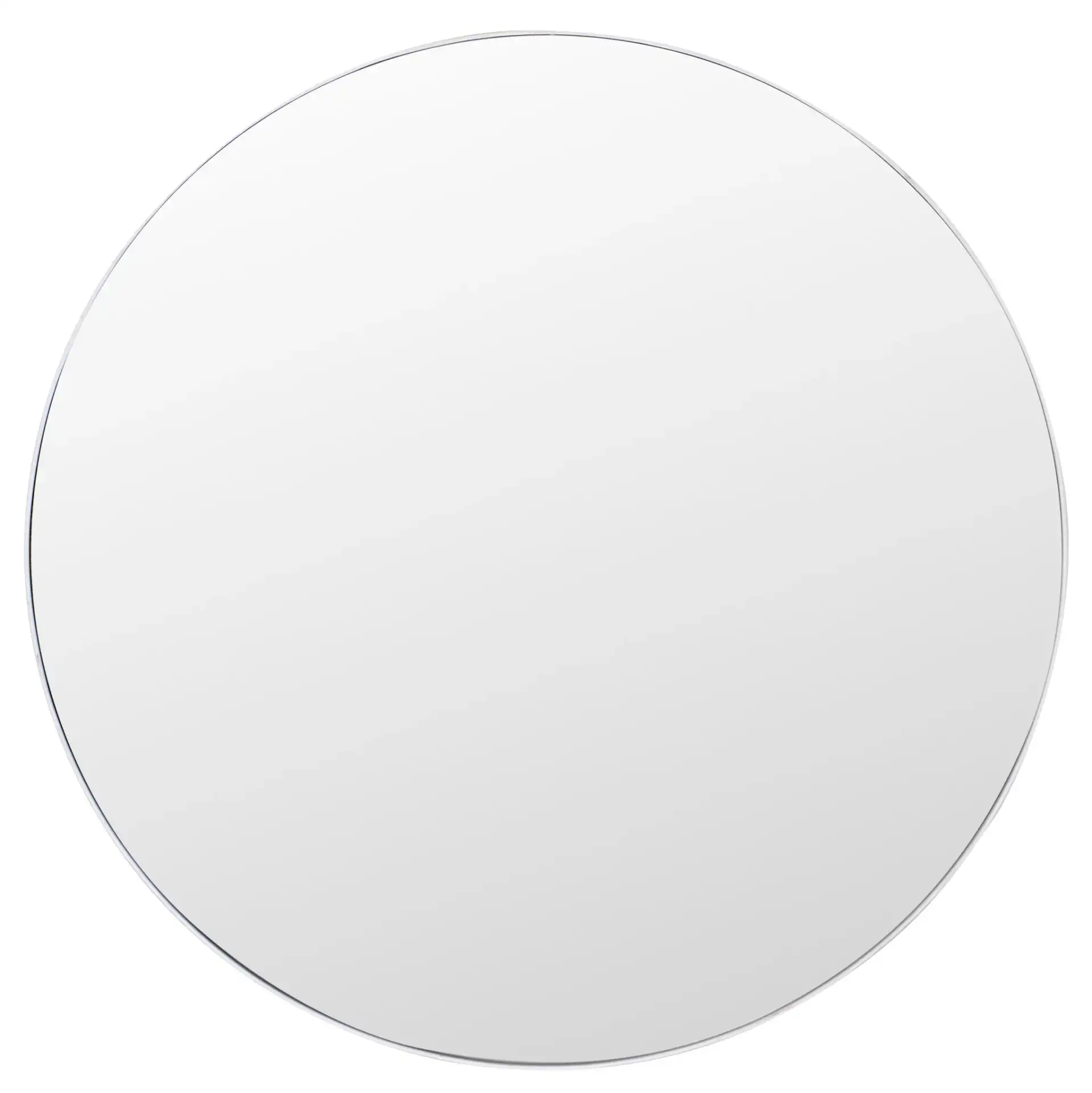 Nolita Accent Table in White / Mirror, detail view