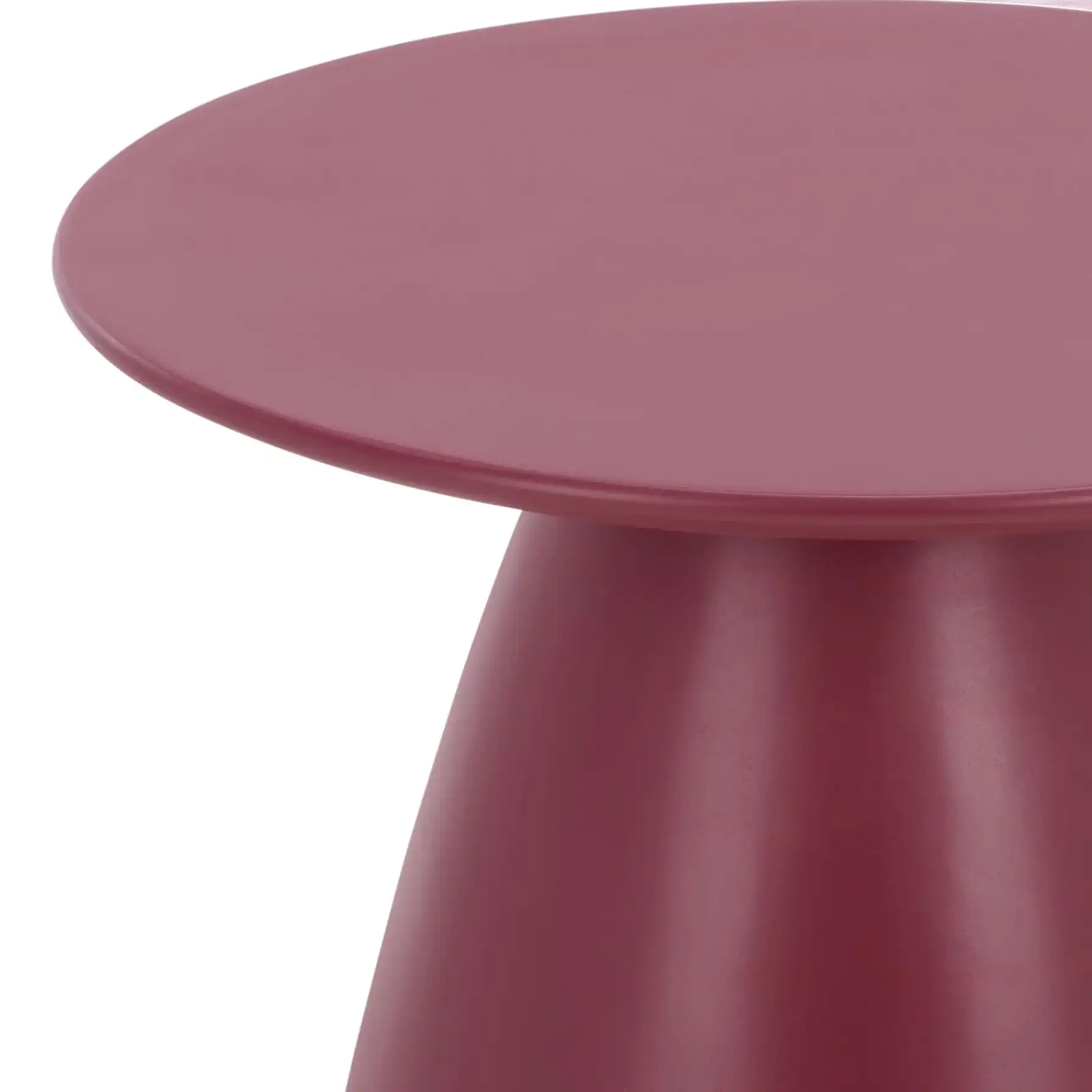 Margie Accent Table in Magenta in a styled room