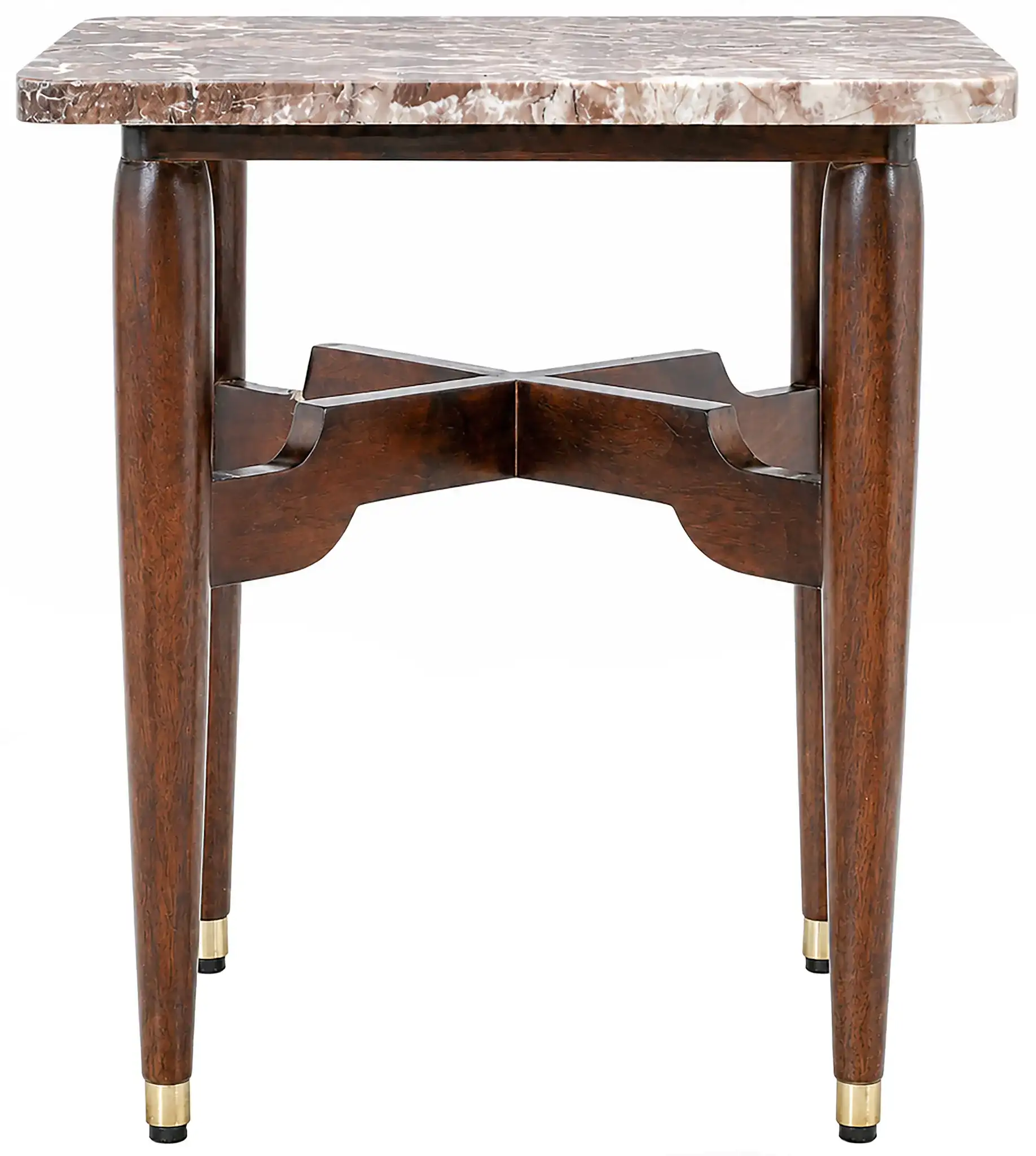 Elnora Accent Table in Walnut / Pink