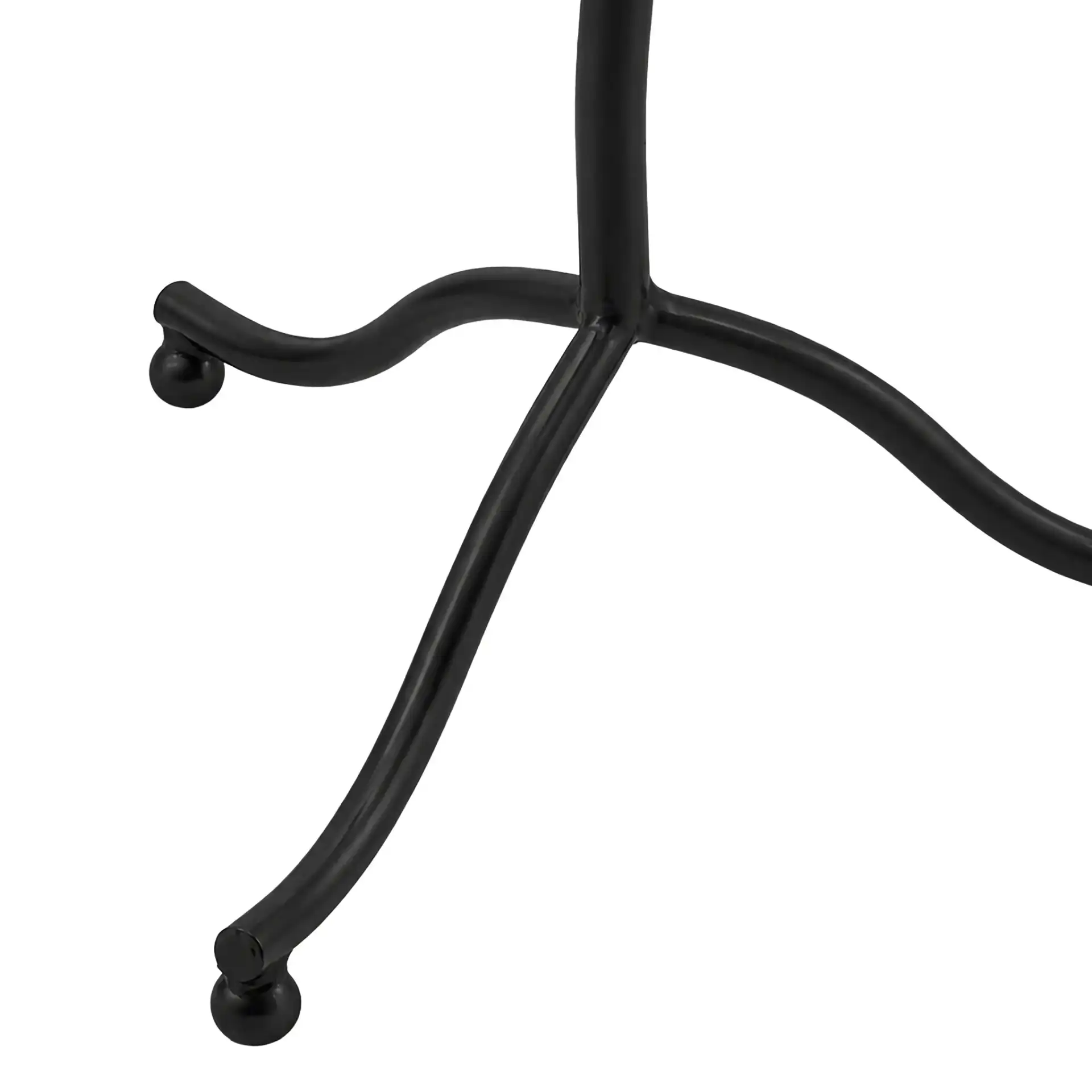 Amery Accent Table in Black / White, detail view