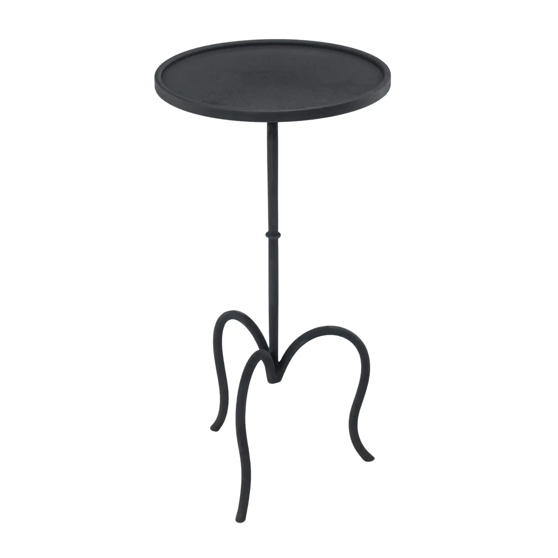 Emelin Accent Table in Black, detail view