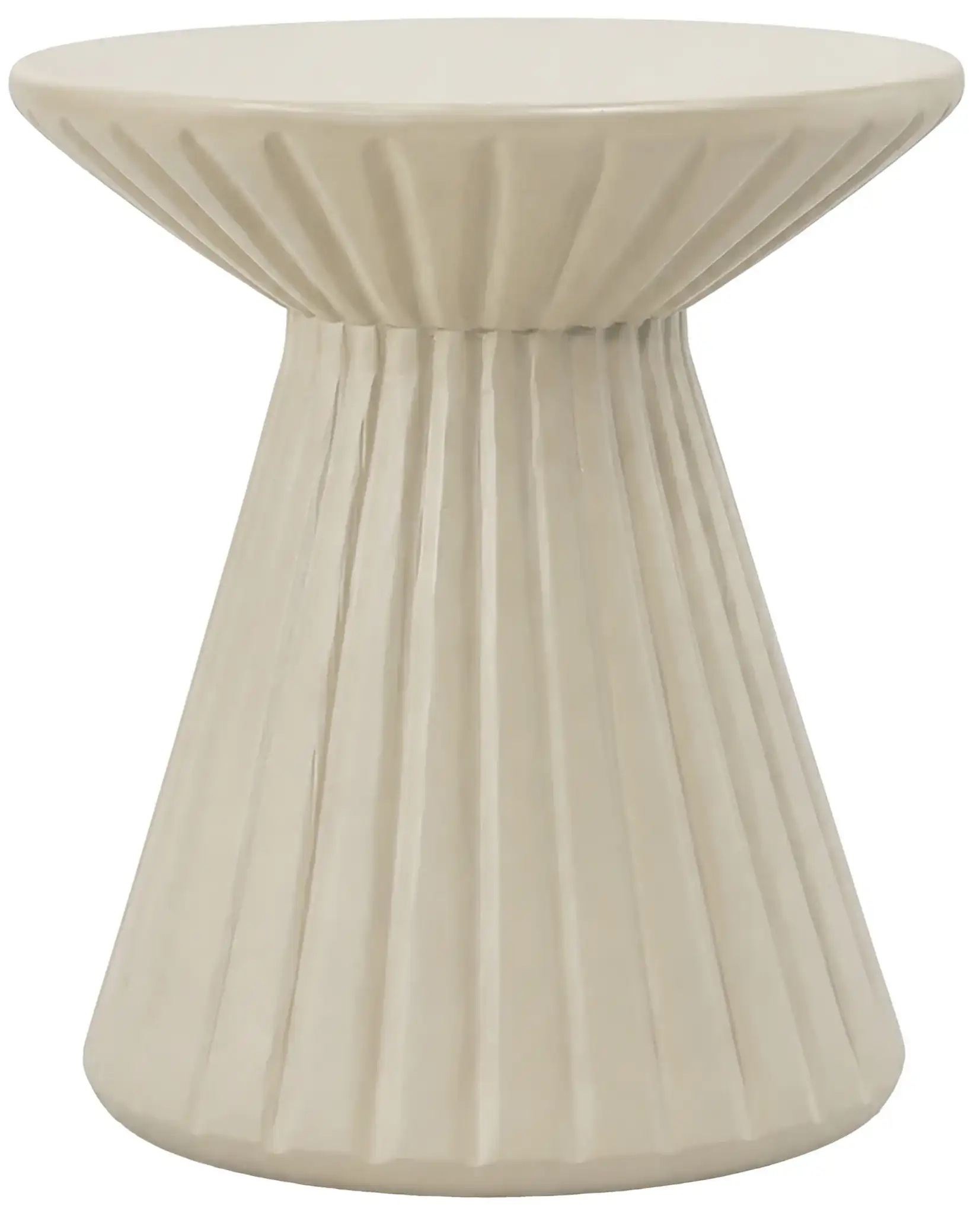 Edlund Accent Table in Creme