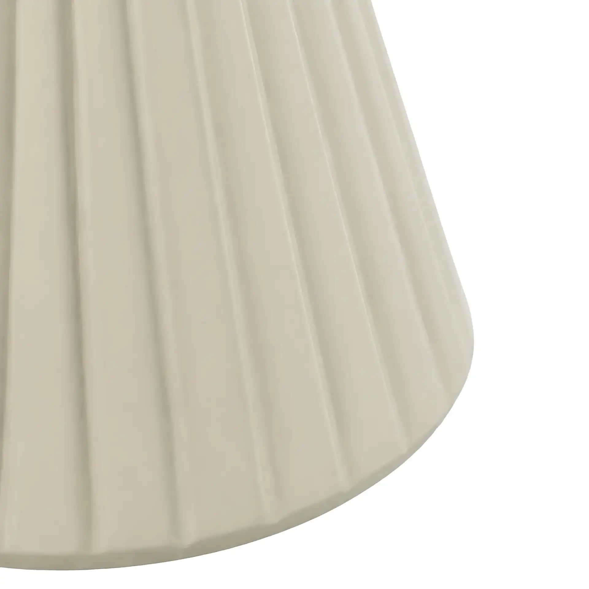 Edlund Accent Table in Creme, detail view