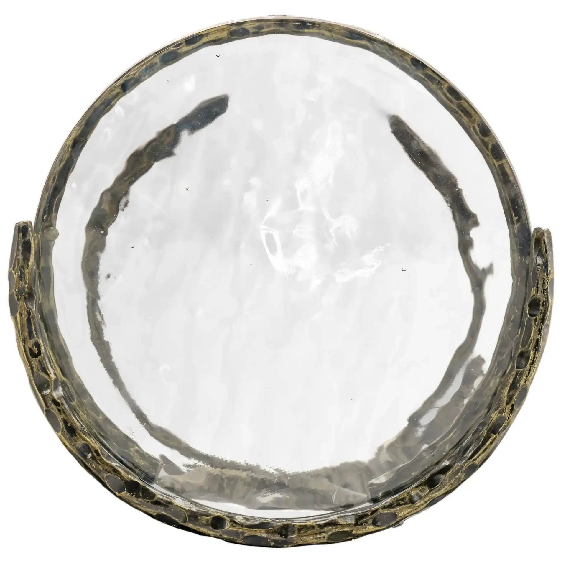 Lorinna Accent Table in Antique Brass, detail view