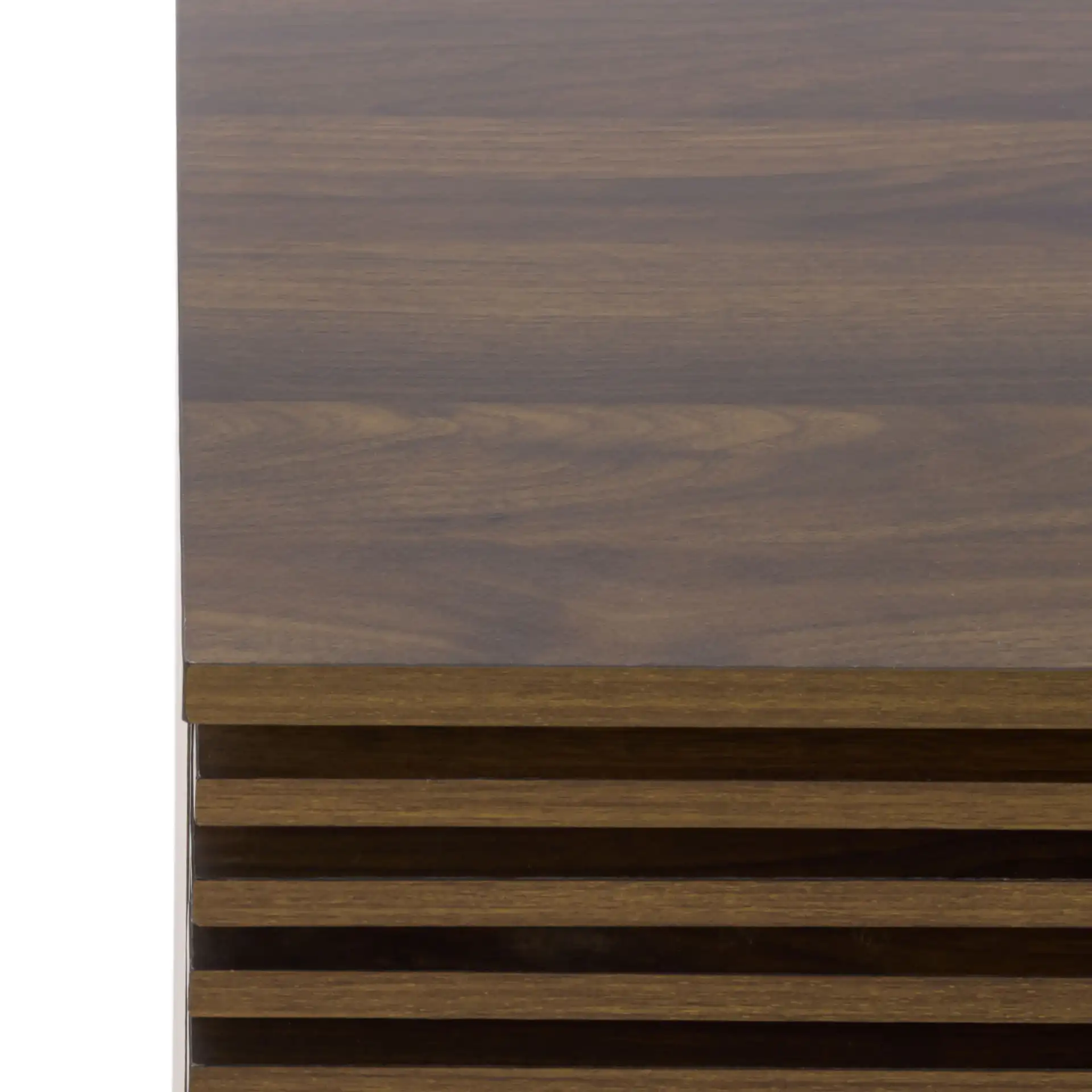 Moroto One-Drawer Accent Table in Walnut in a styled room