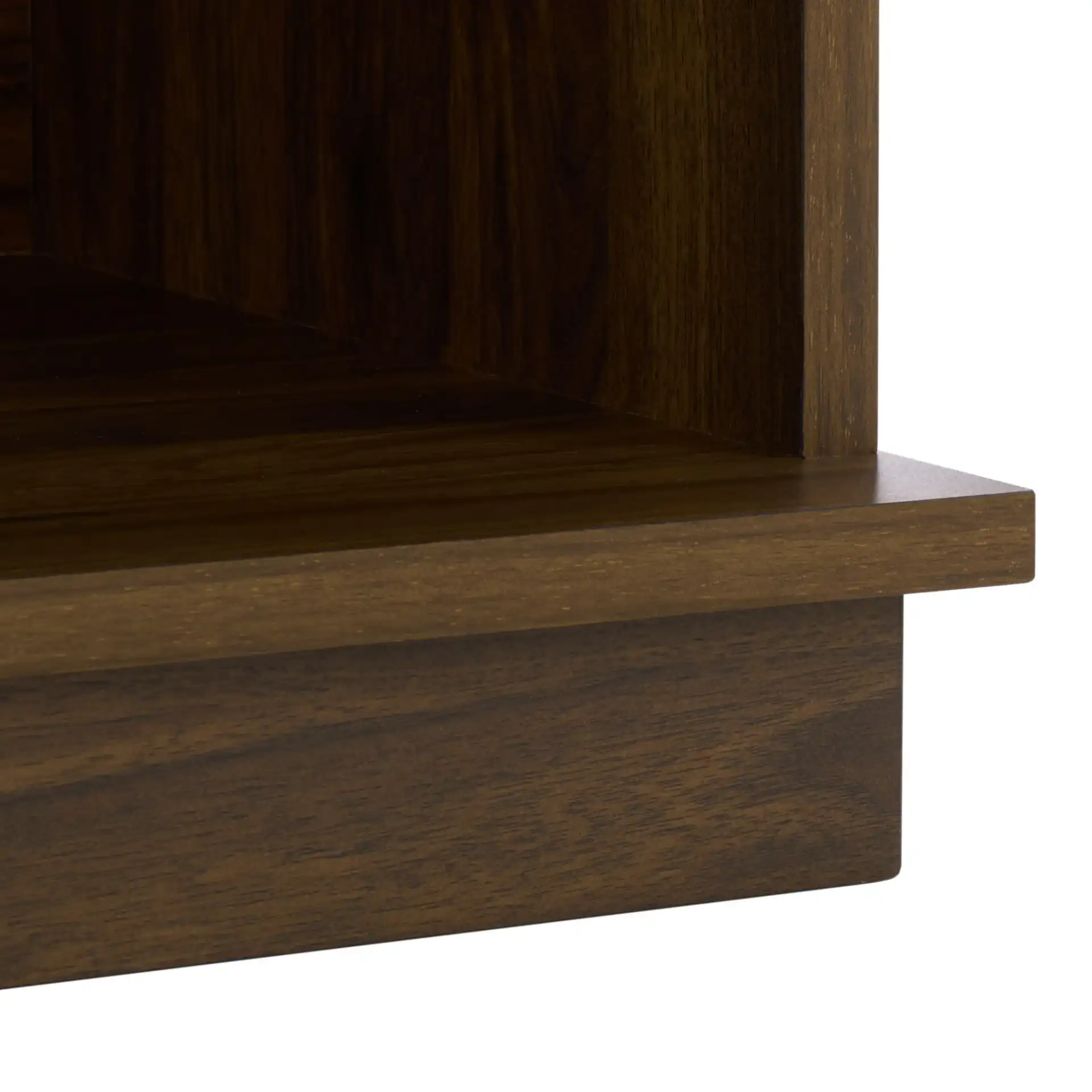 Moroto One-Drawer Accent Table in Walnut, detail view
