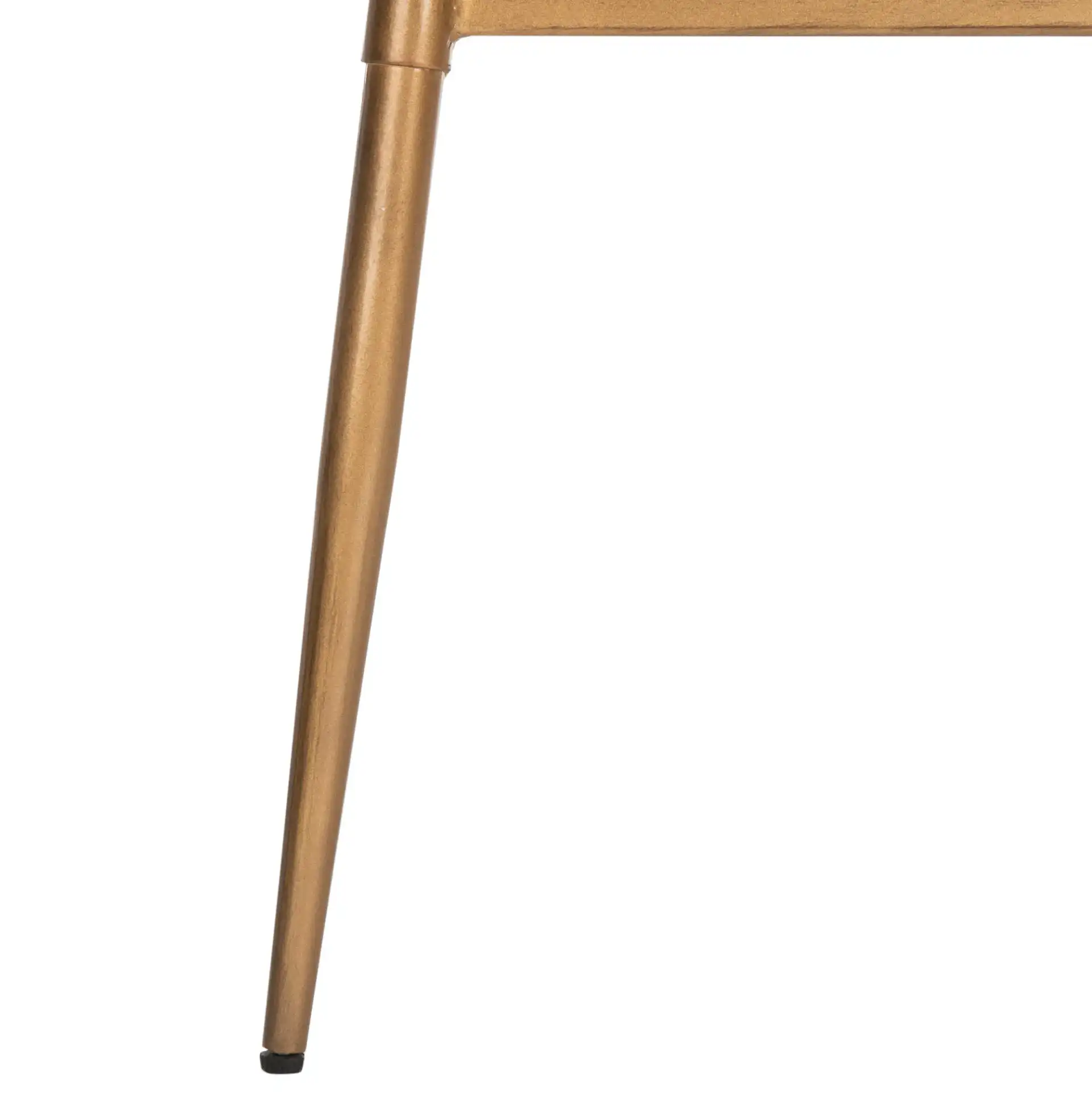 Ian Three-Circle Accent Table in Rustic Honey / Gold, detail view