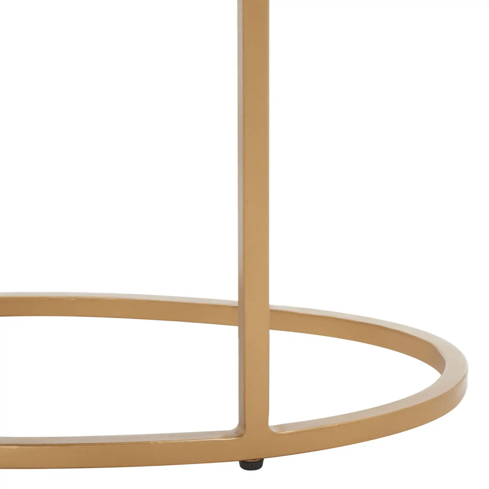 Tage Marble Side Table in White Marble / Gold, detail view
