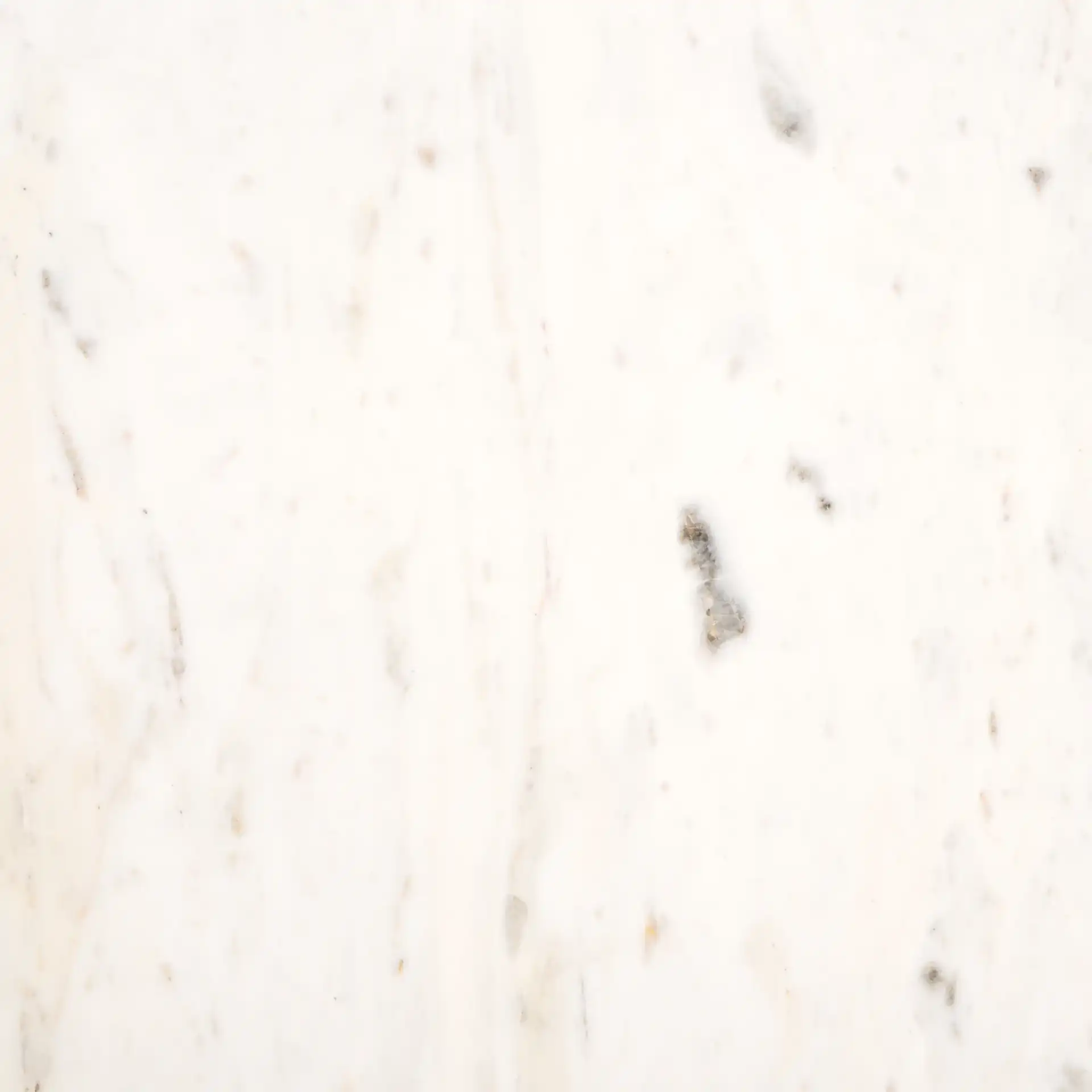 Cade Marble Side Table in White Marble / Black, detail view