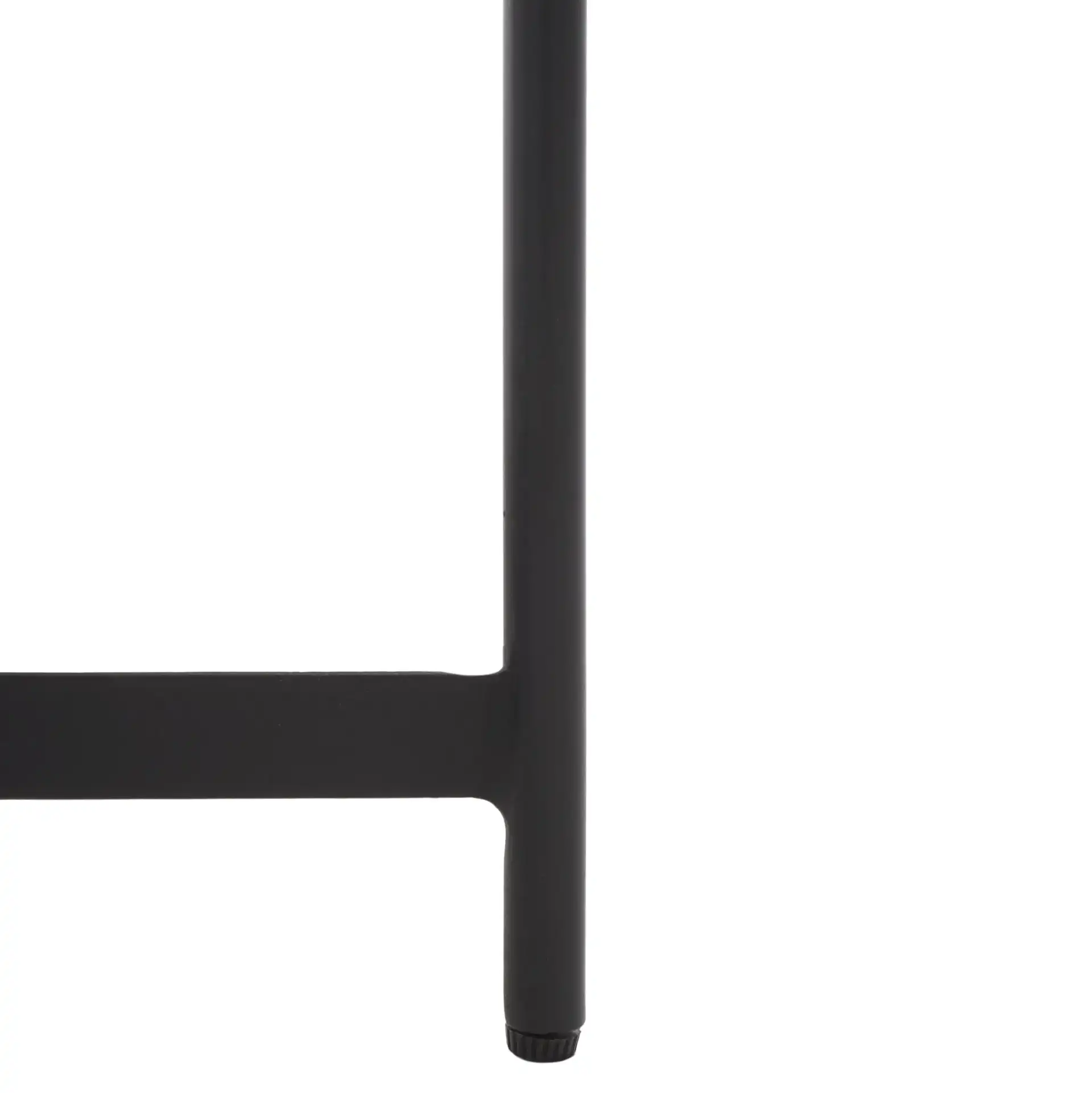 Hames Drink Table in Sand Brown Marble / Black, detail view
