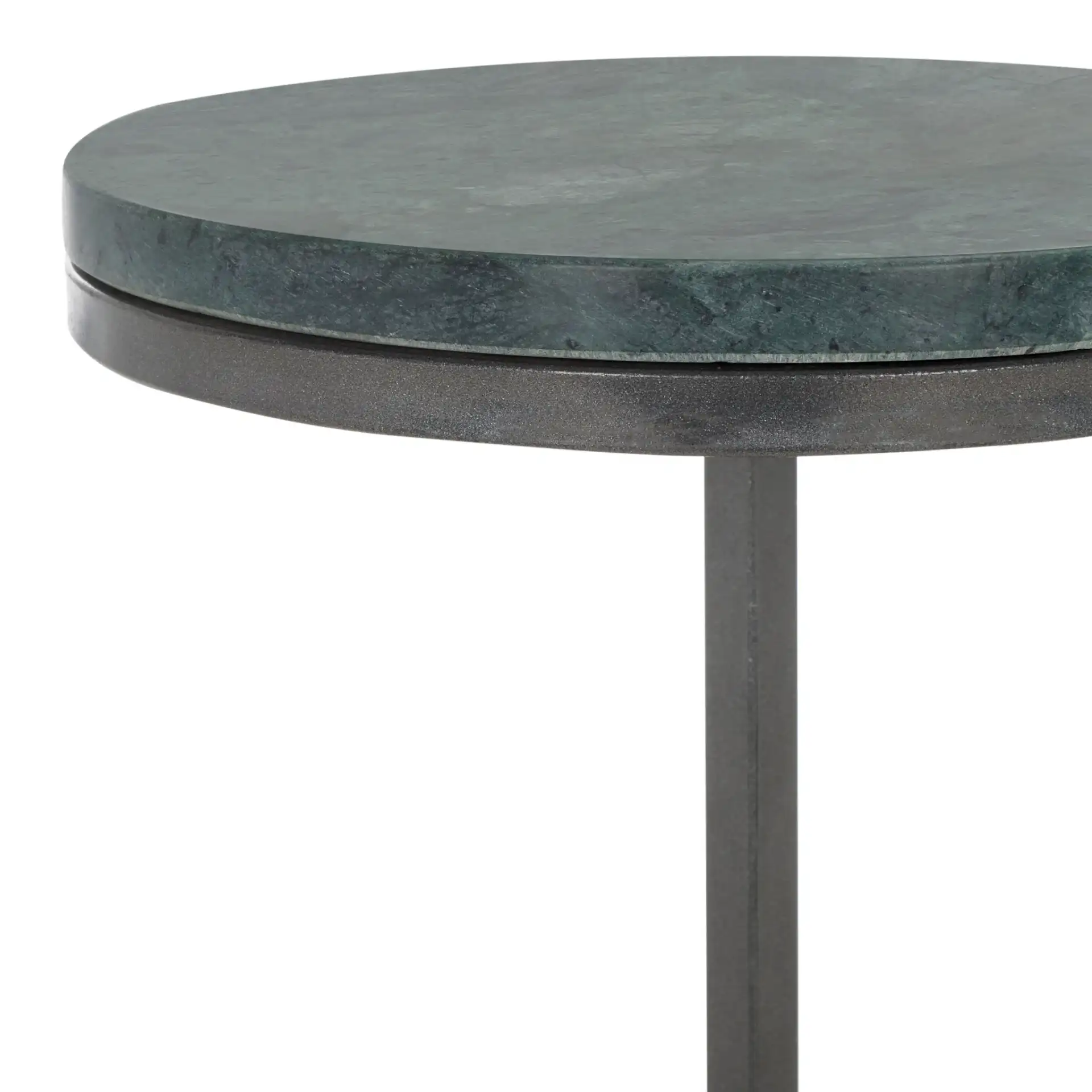 Arkan Drink Table in Green in a styled room