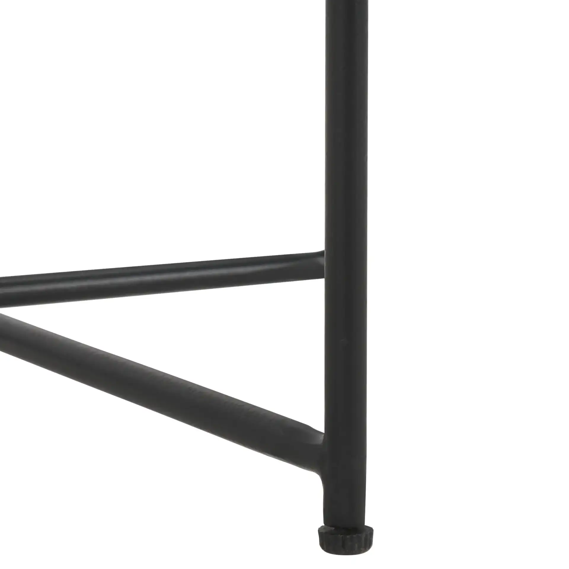 Bavaria Marble Side Table in White / Black, detail view