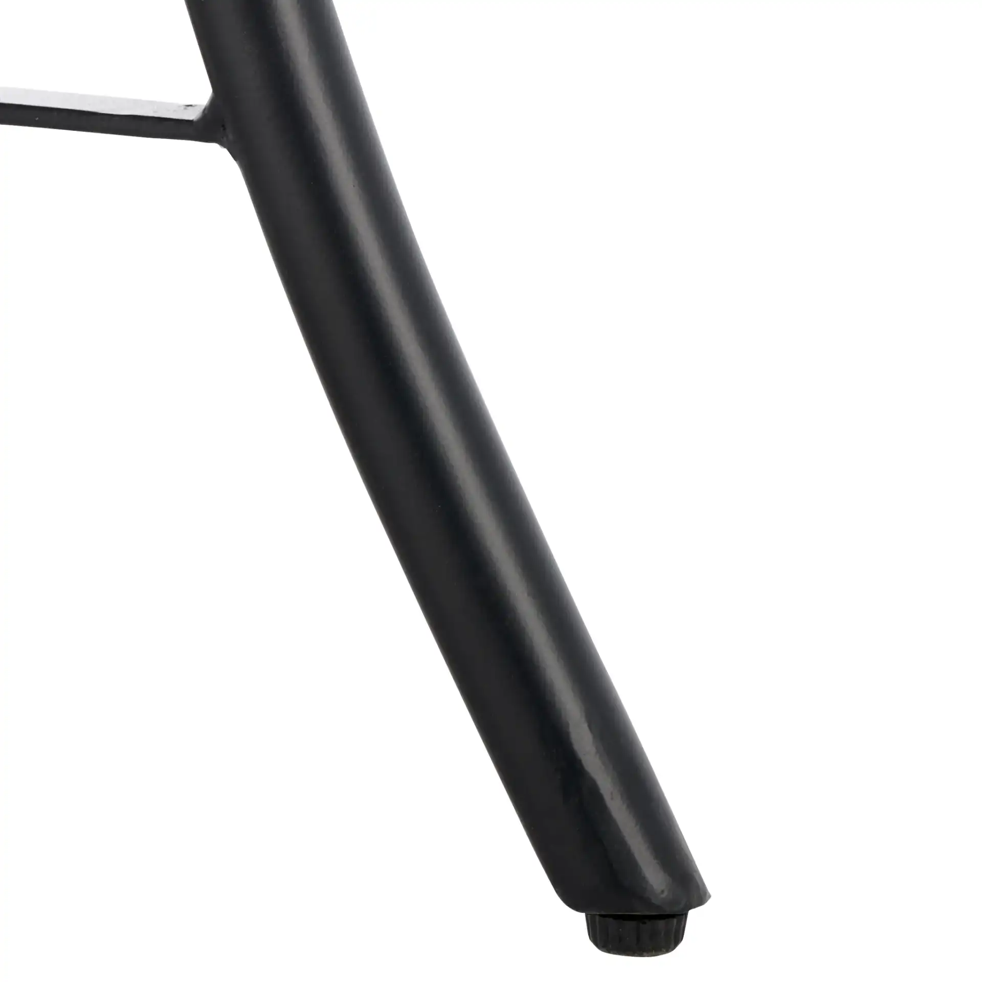 Saxony Travertine Side Table in Beige / Black, detail view