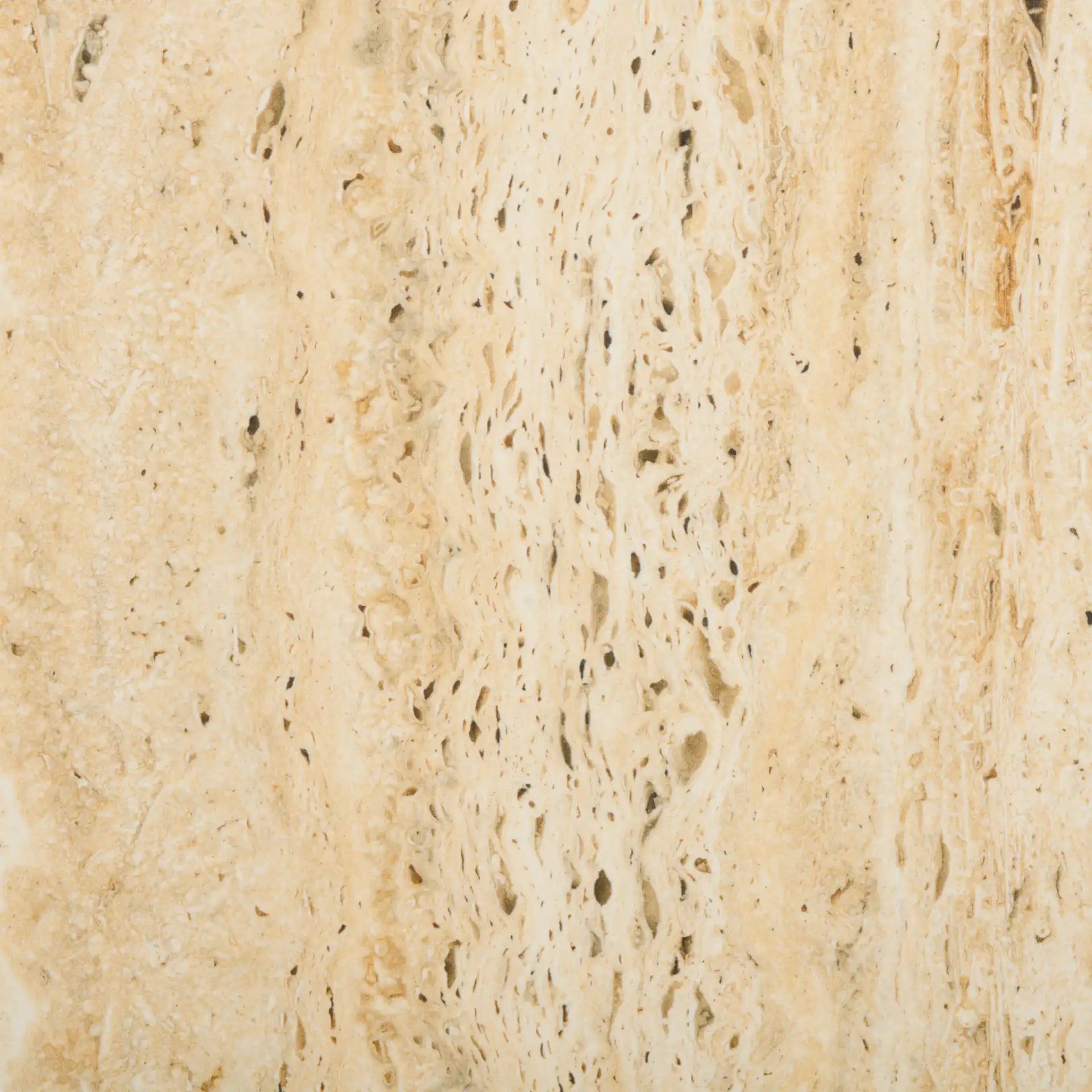 Saxony Travertine Side Table in Beige / Black, detail view