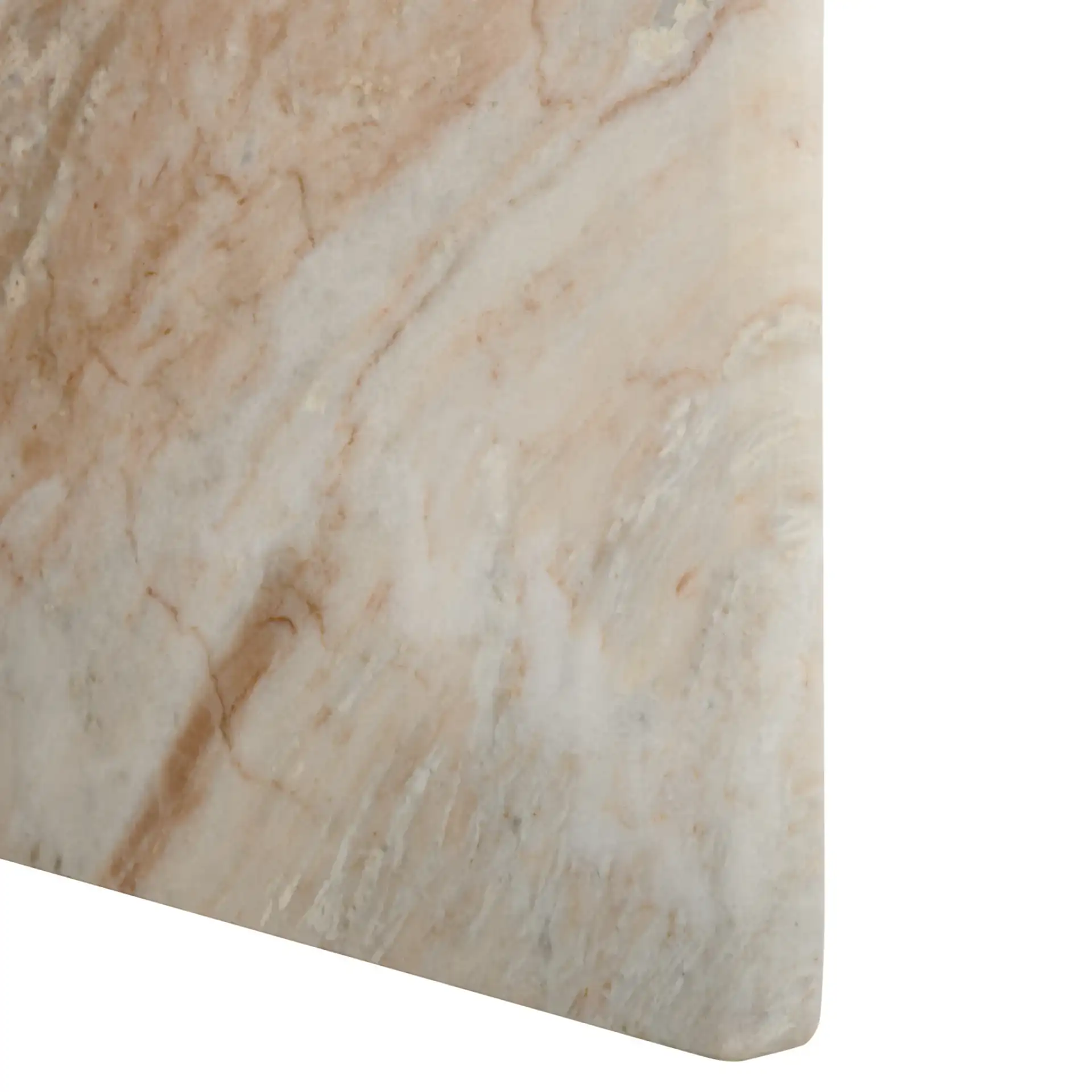 Udo T Marble Side Table in Brown Gray, detail view