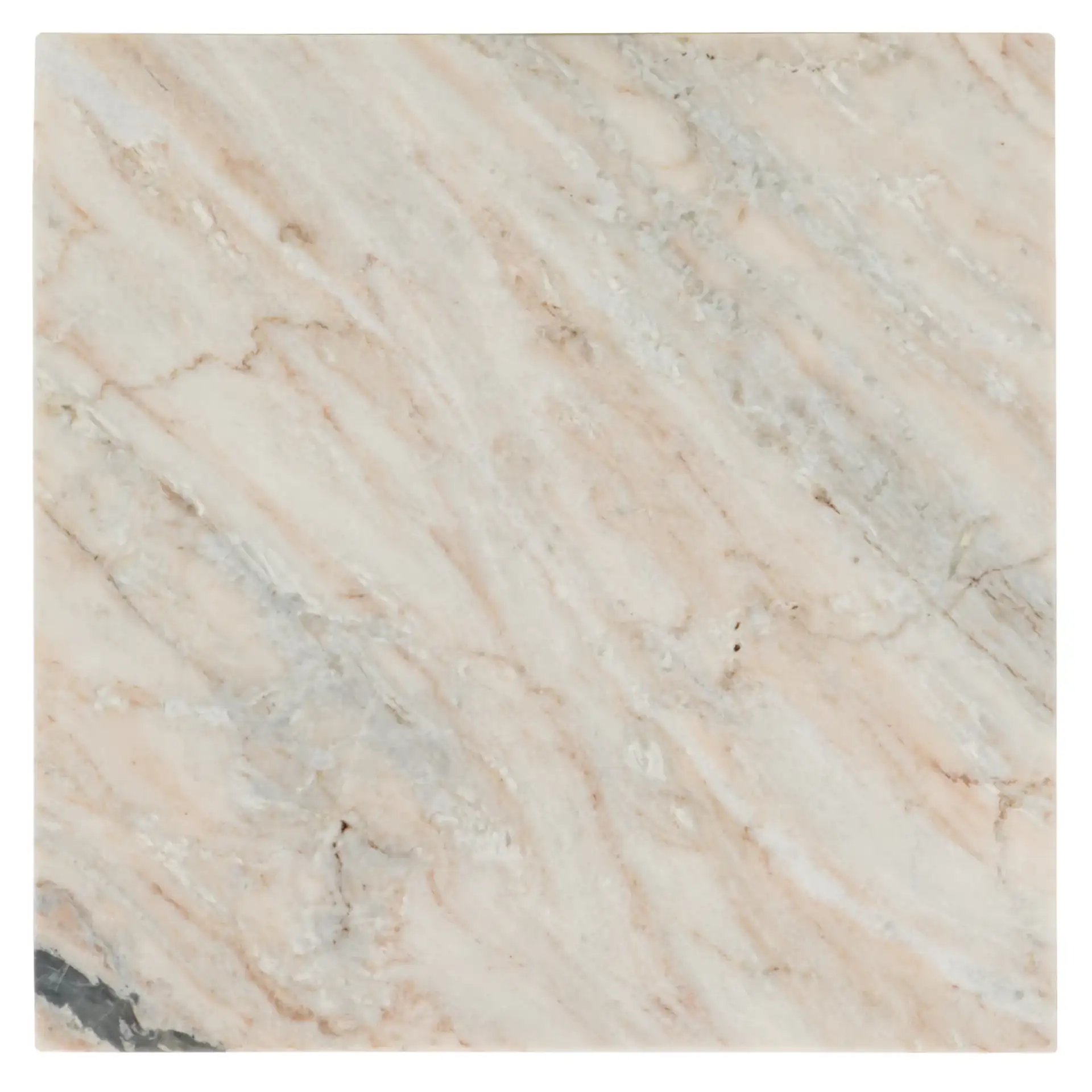 Udo T Marble Side Table in Brown Gray, detail view