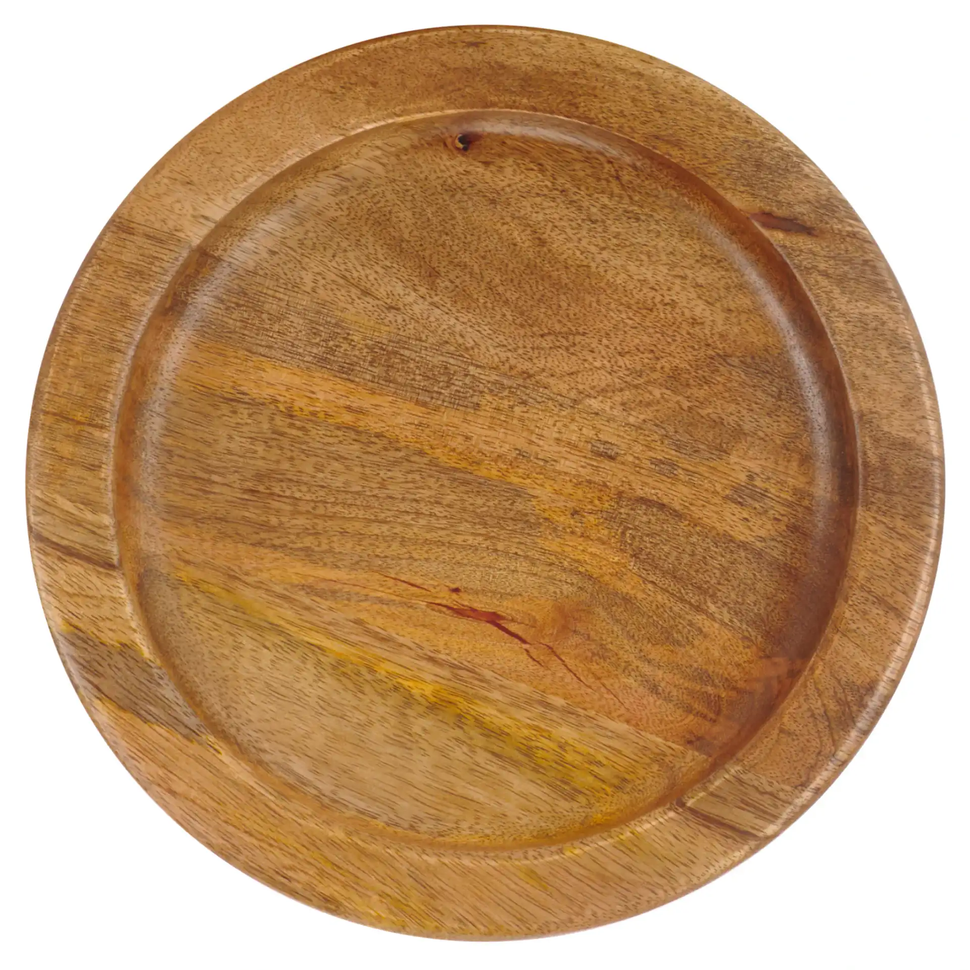 Elisabeth Round Side Table in Brown / Black, detail view