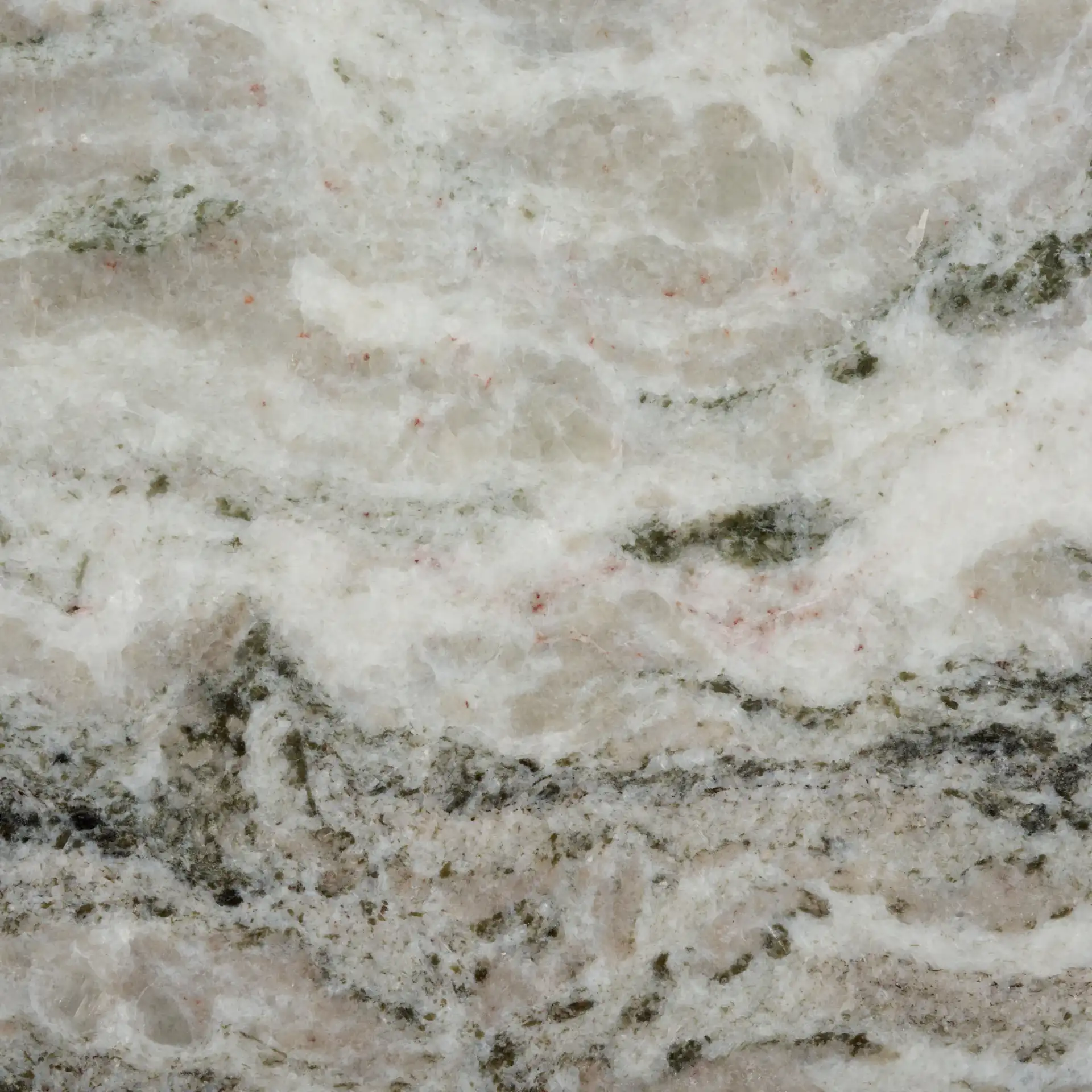 Mariabelle Marble Side Table in Gray / Green, detail view