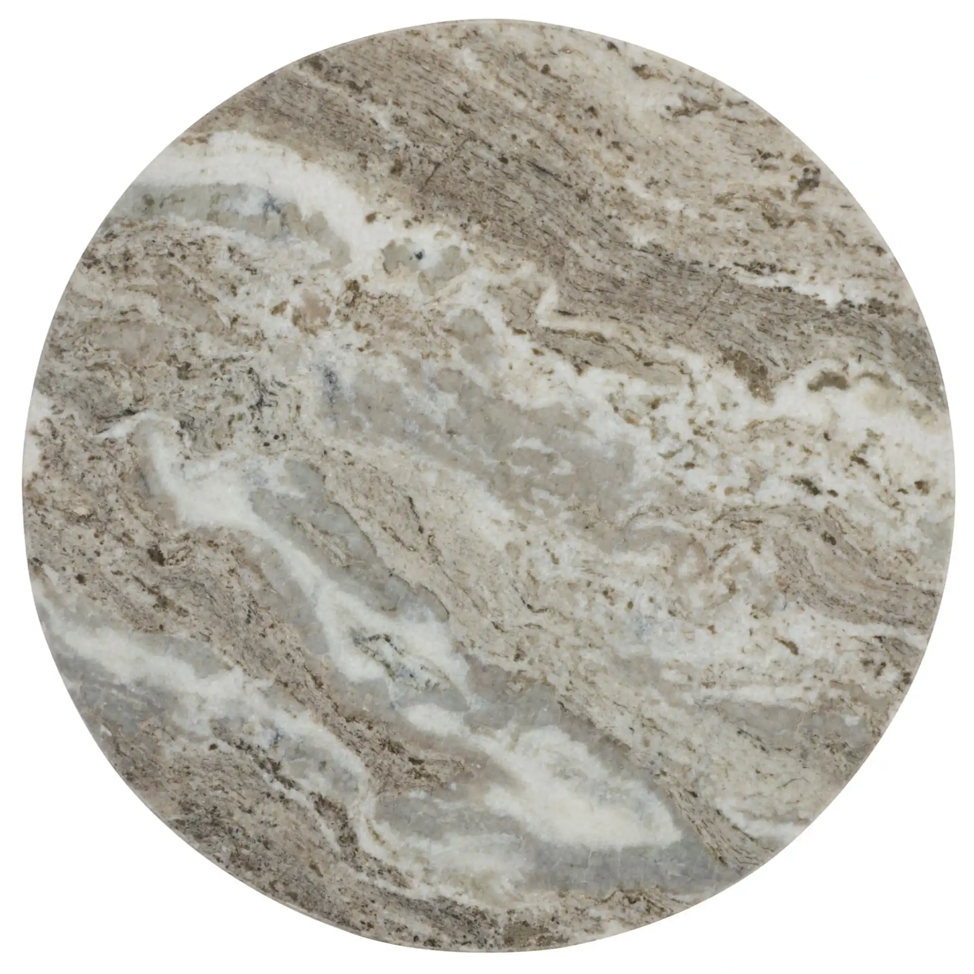 Marasu Marble Side Table in Green Gray / Black, detail view
