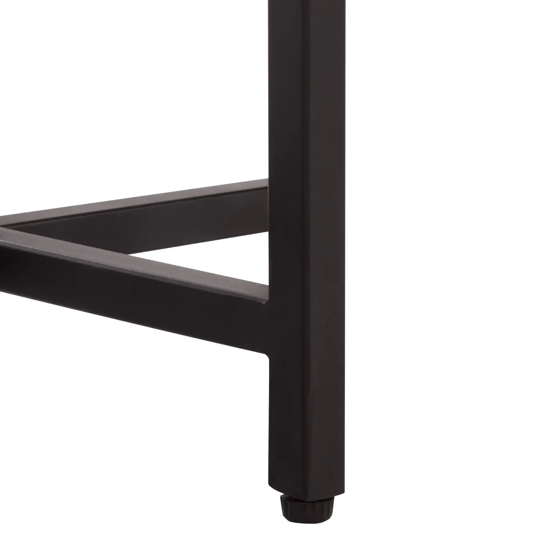 Aloha Marble Side Table in Gray / Black, detail view
