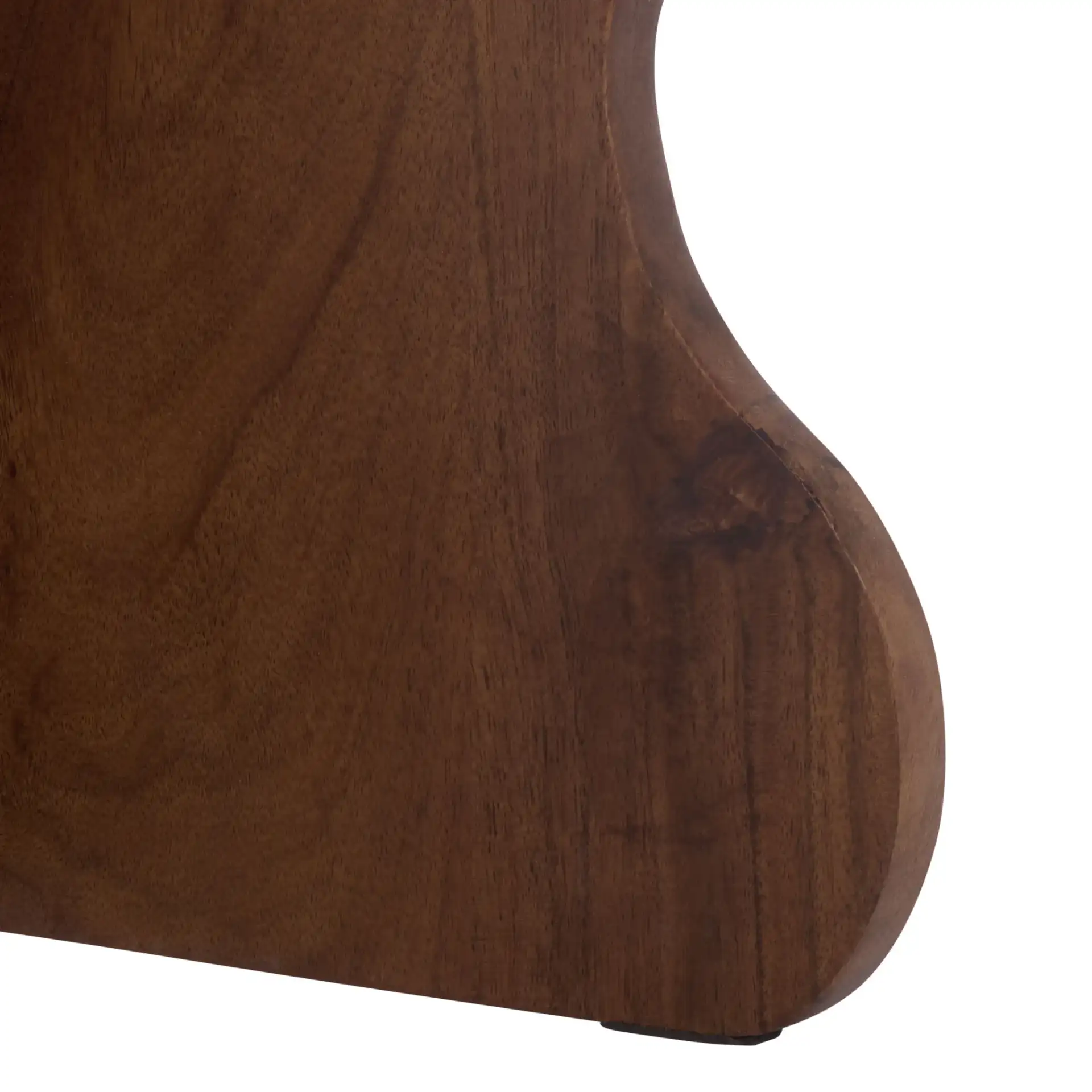 Galih Marble Side Table in Gray / Dark Brown, detail view