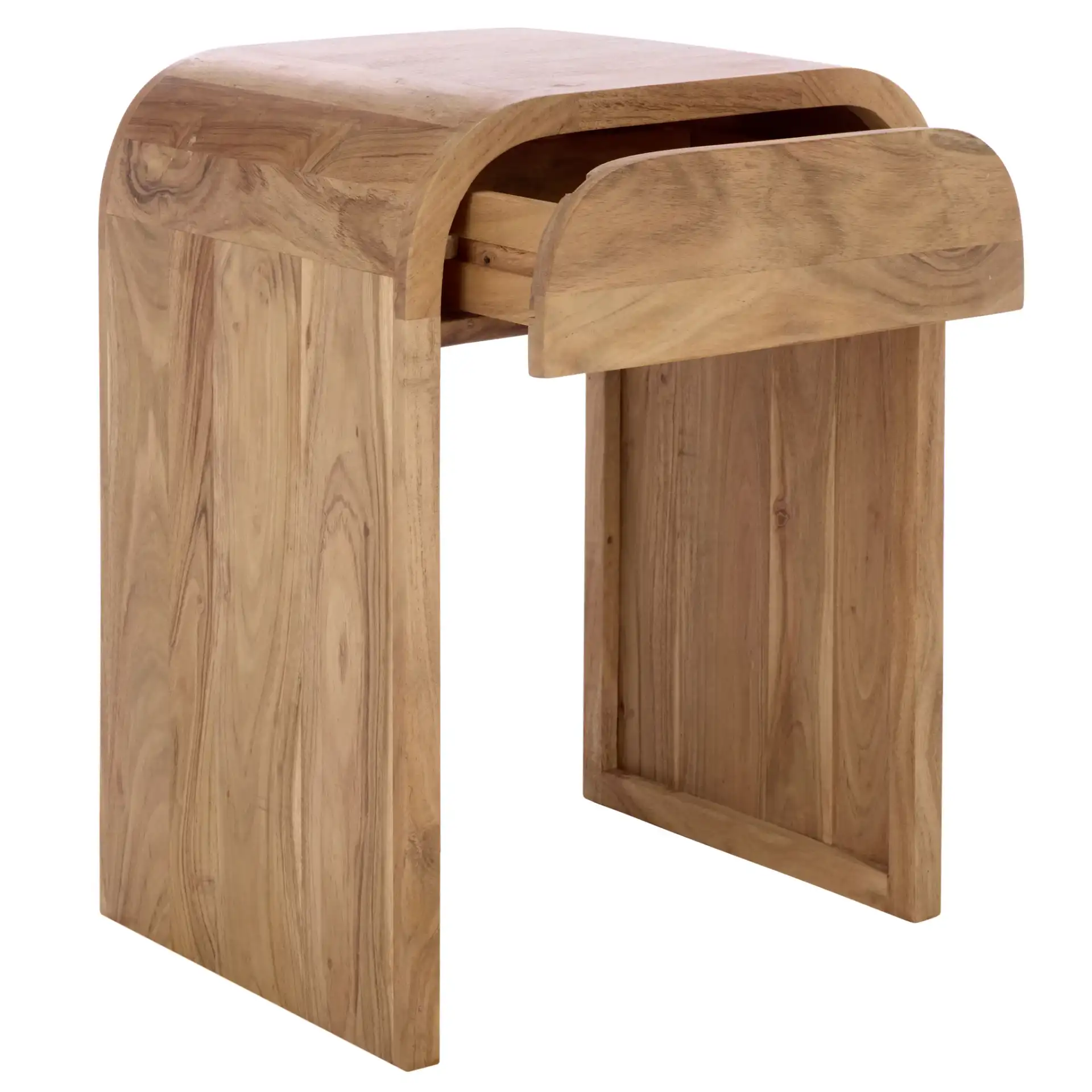 Amaki Side Table in Natural, detail view