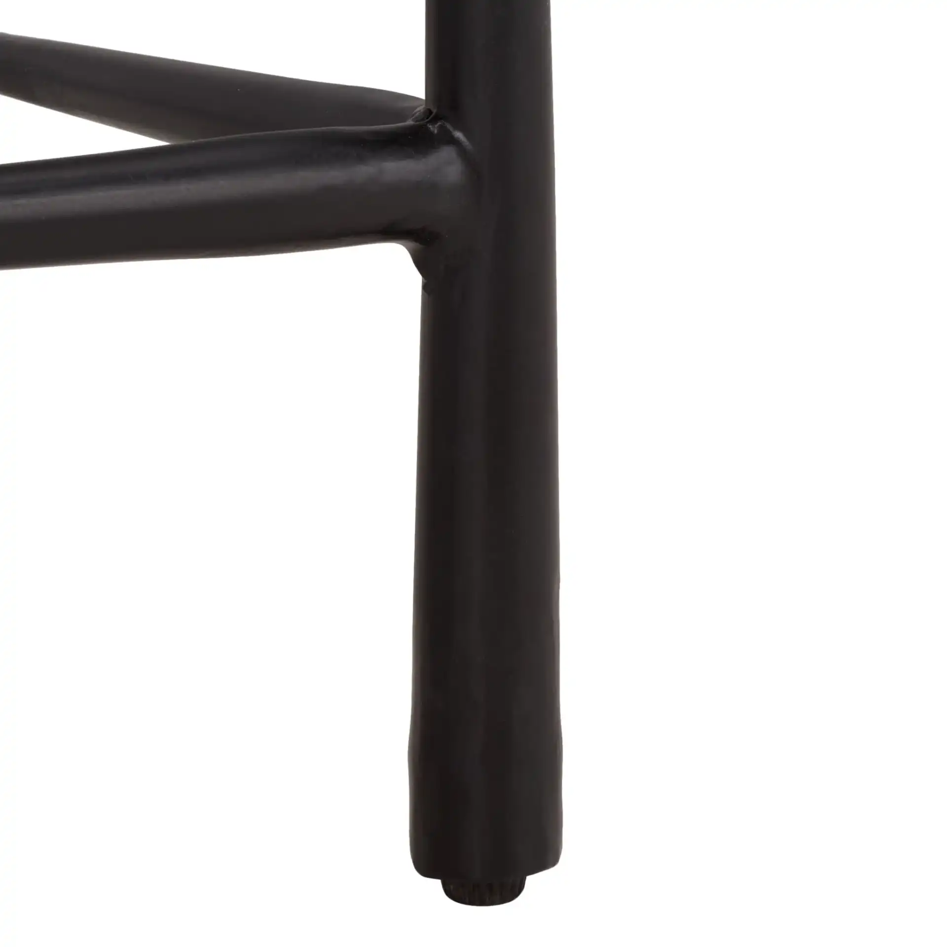 Nadezhda Marble Accent Table in White / Black, detail view