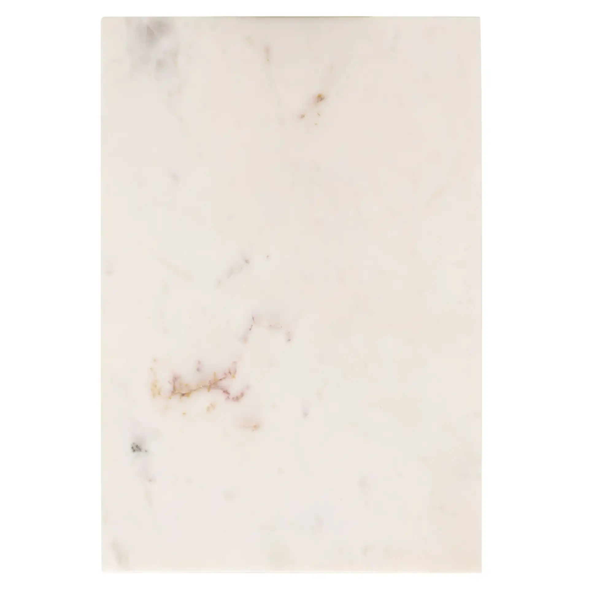 Zinaida Marble Accent Table in White / Natural, detail view
