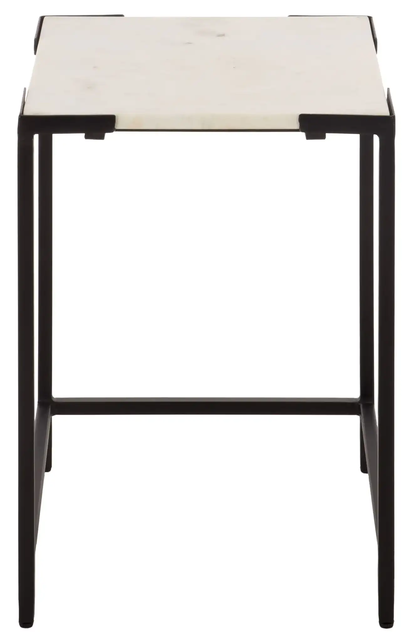 Rizo Top Accent Table in Black / White
