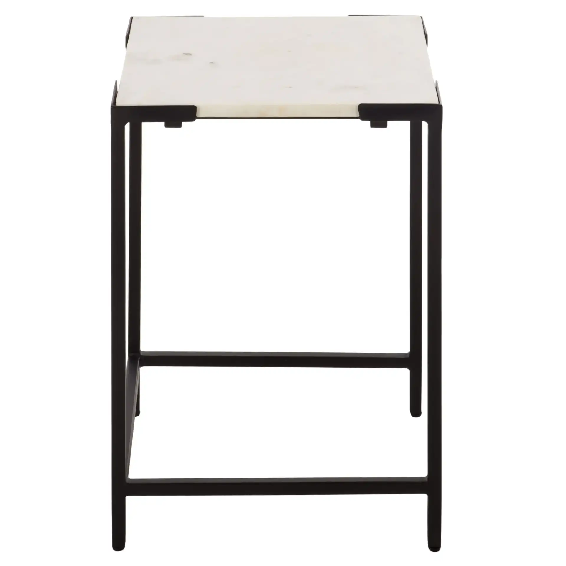Rizo Top Accent Table in Black / White, detail view