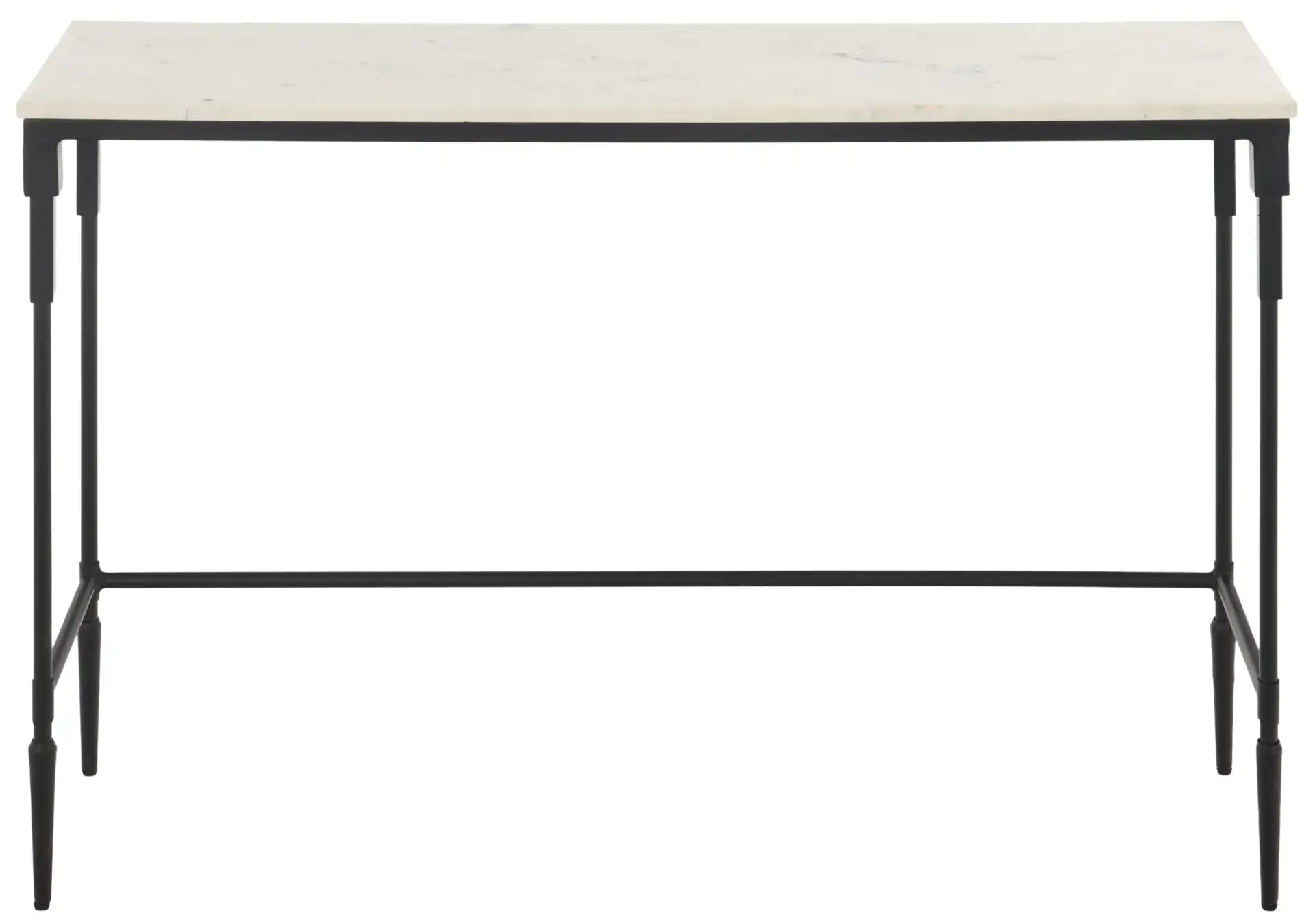 Brooke Marble Top Console Table in Black / White