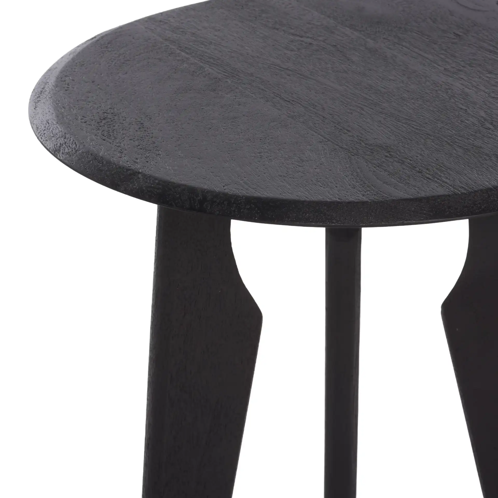 Agnes Accent Table in Black in a styled room