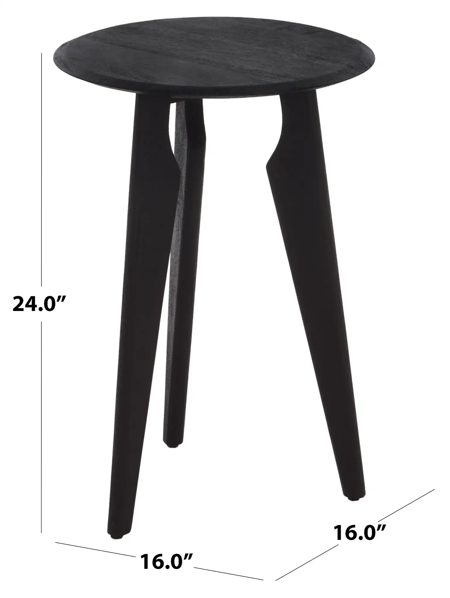 Agnes Accent Table in Black, detail view