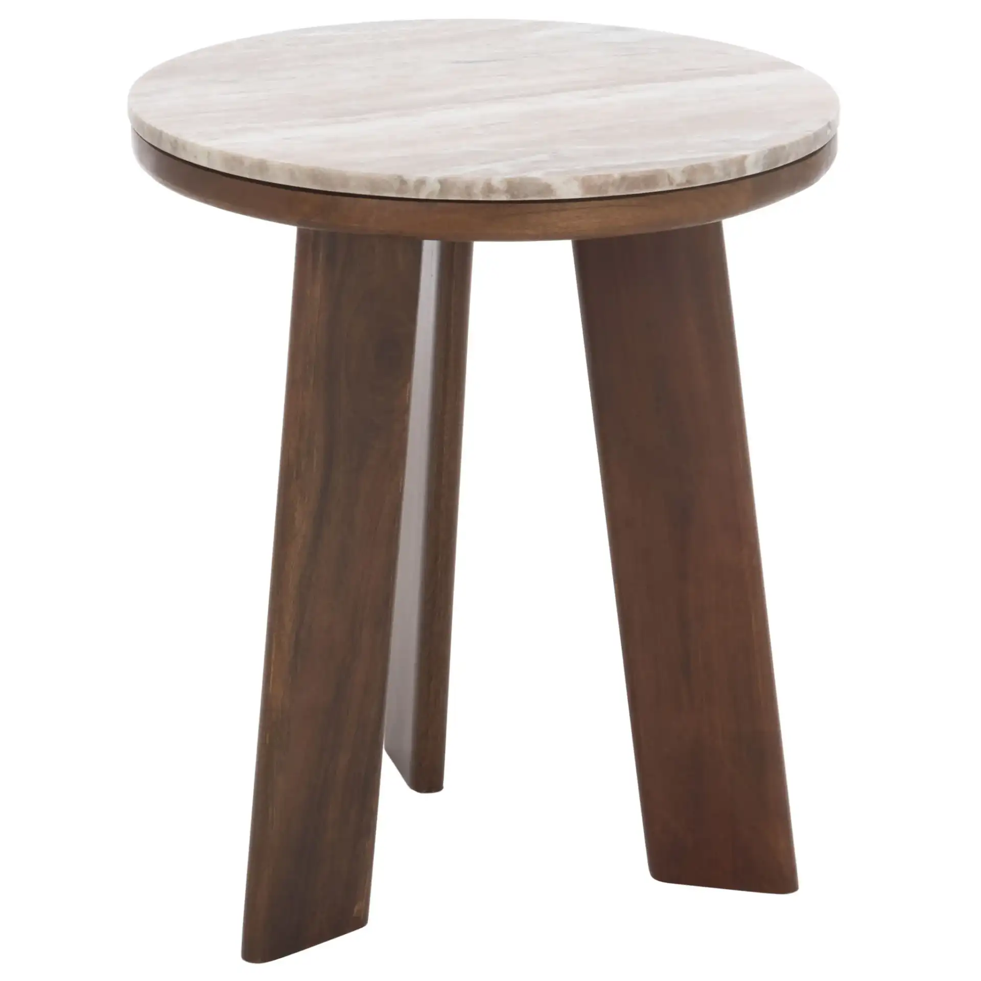 Celestia Accent Table in Brown, detail view