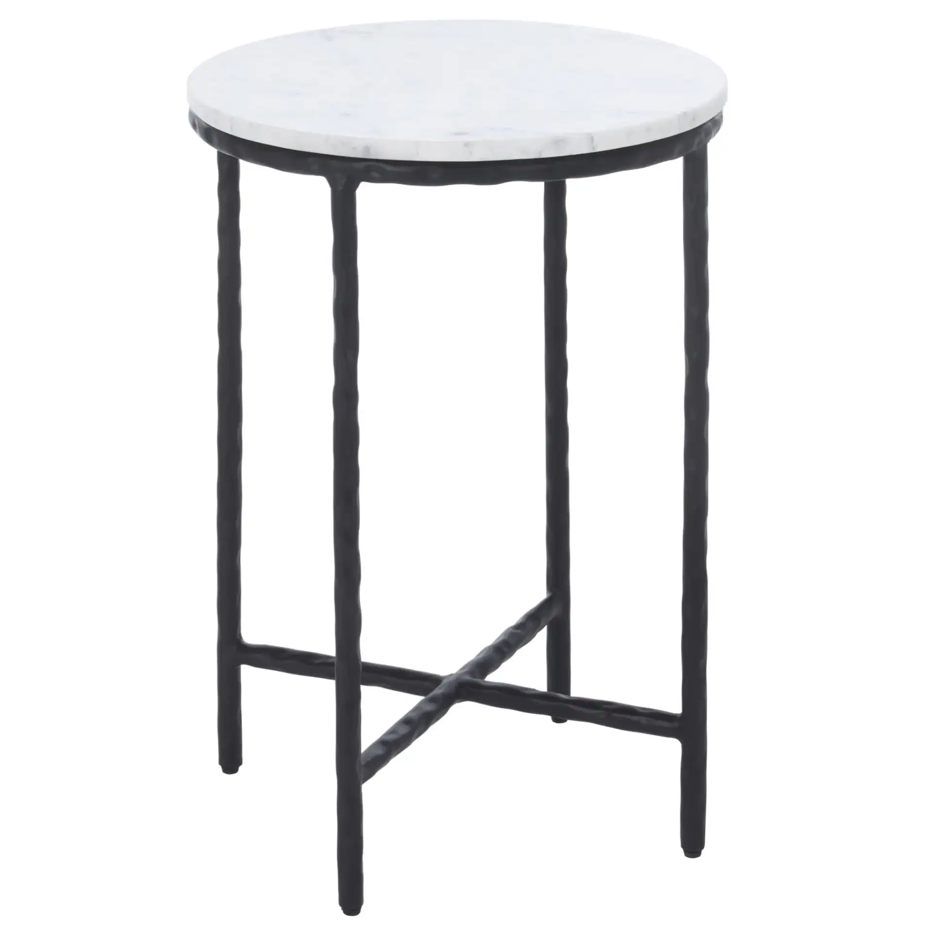 Saylor Accent Table in Black / White, detail view